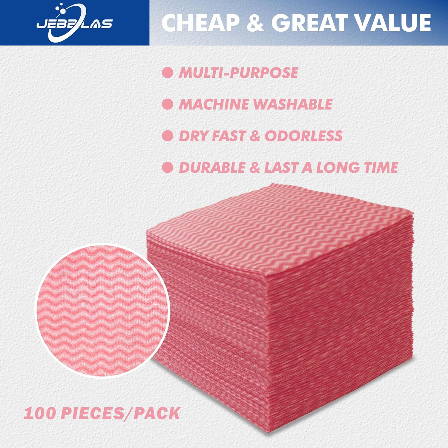 JEBBLAS Reusable Cleaning Cloths Handi Wipes Reusable Cloths Dry Cleaning Cloths Dish Towel Dish