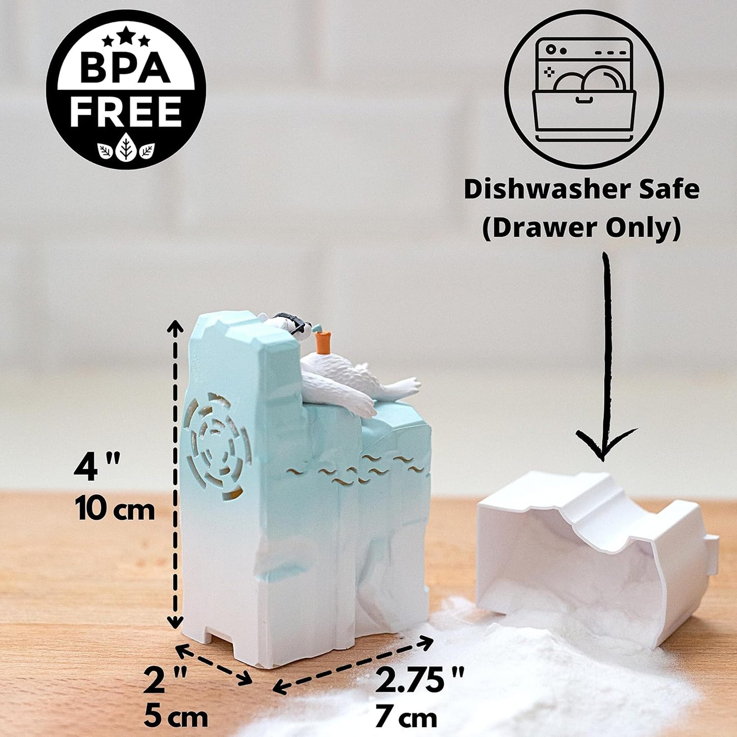 Joe Snow Fridge Baking Soda Deodorizer - Baking Soda Container | Baking Soda for Fridge and Freezer