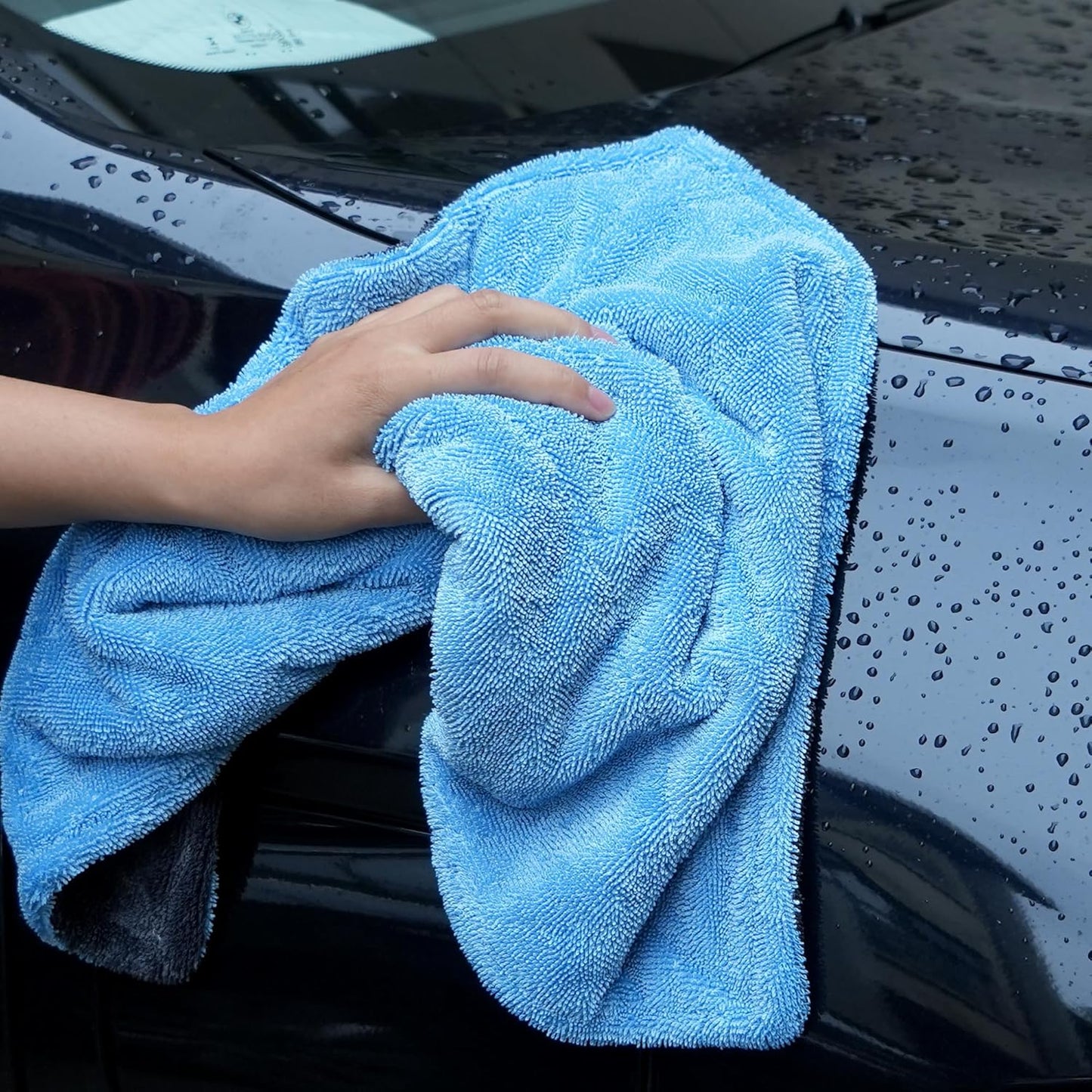 Greenfound Microfiber Towel for Cars, 1000GSM Car Drying Towel, Double Twist Pile & Edgeless