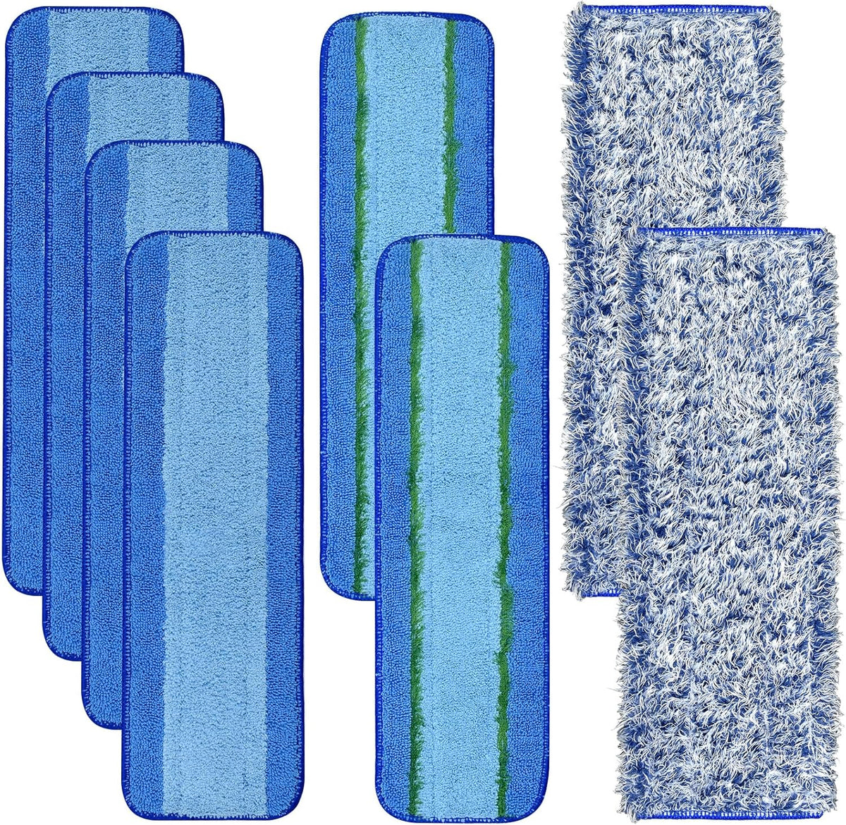 8 Pack Microfiber Cleaning Pad for Bona Mop Hardwood & Hard Surface Floors Dry and Wet Floor