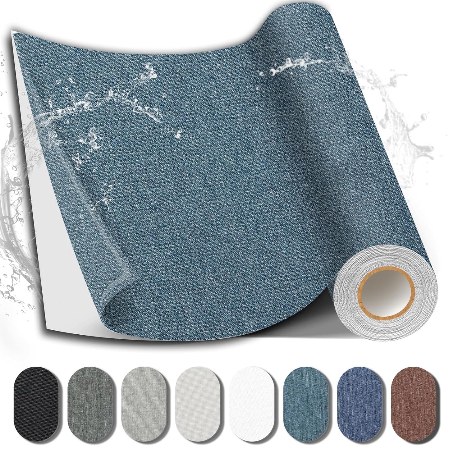 Fabric Repair Patch, 17X158 Inch Fabric Large Repair Tape, Self-Adhesive Patches for Furniture
