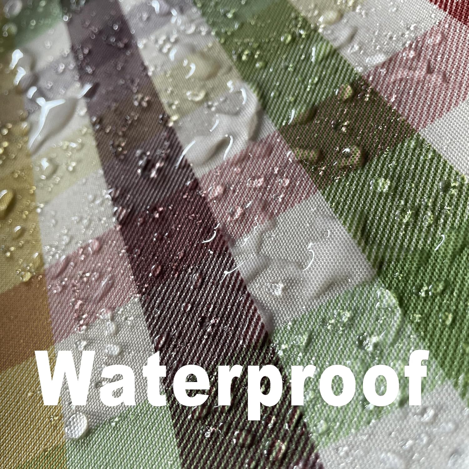 Waterproof Checkered Tablecloth Fabric - Rectangle 58x84 Inch Christmas Thanksgiving Day Table