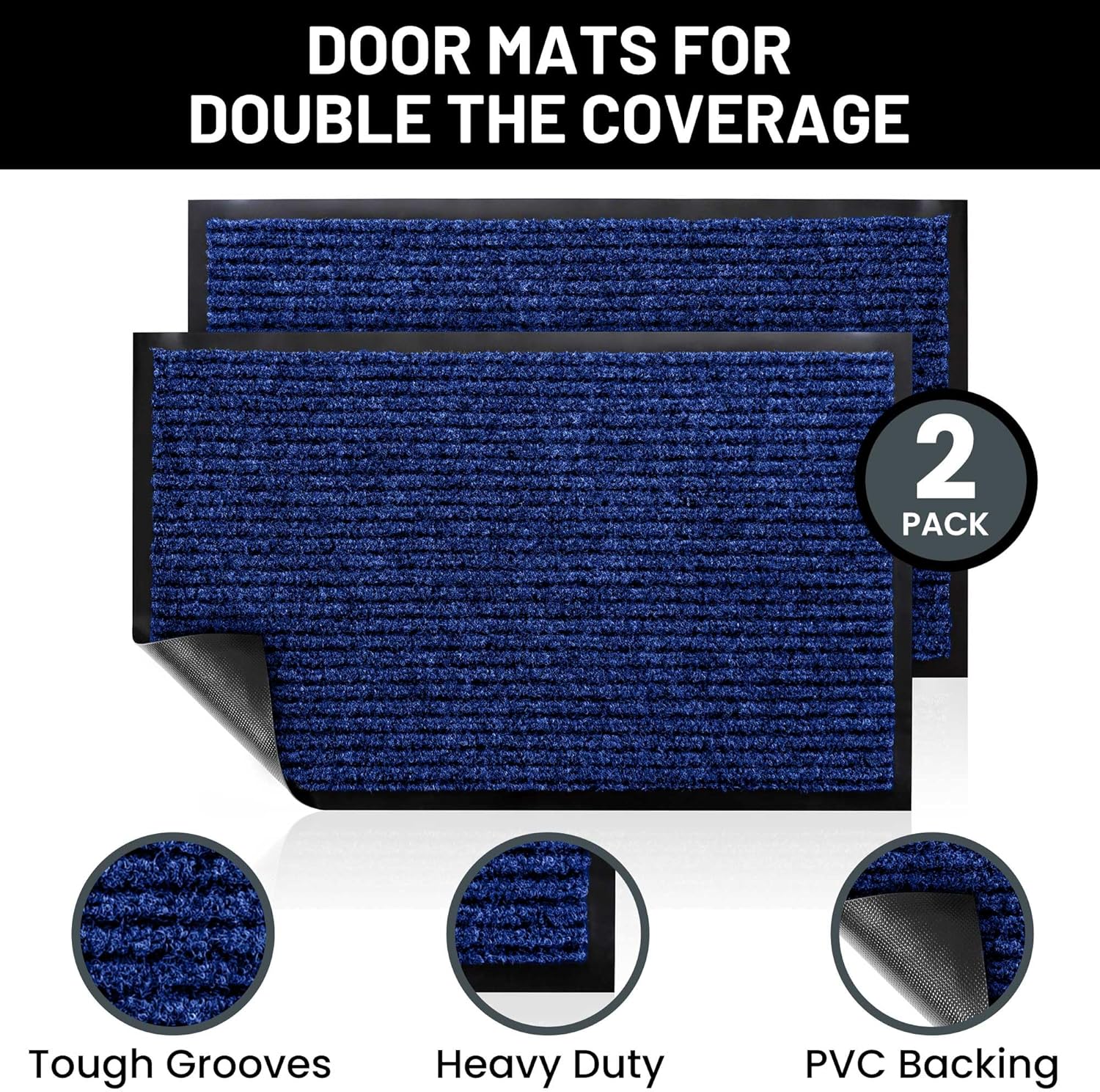 Sierra Concepts Front Door Mat Large Welcome Floor Mats - Entryway Indoor Outdoor Entrance Doormat
