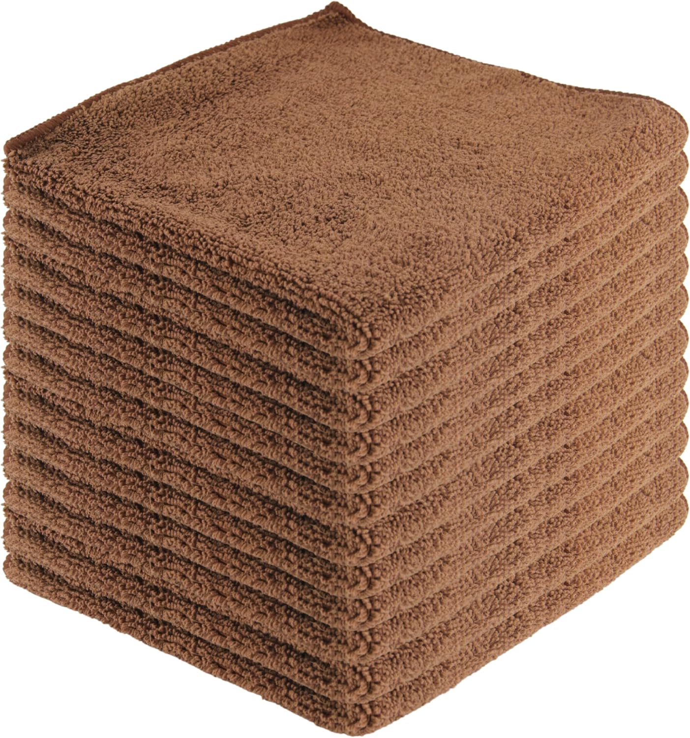 Microfiber Cleaning Cloths,12 Pack, 16"x16", All-Purpose, Softer, Highly Absorbent, Lint-Free