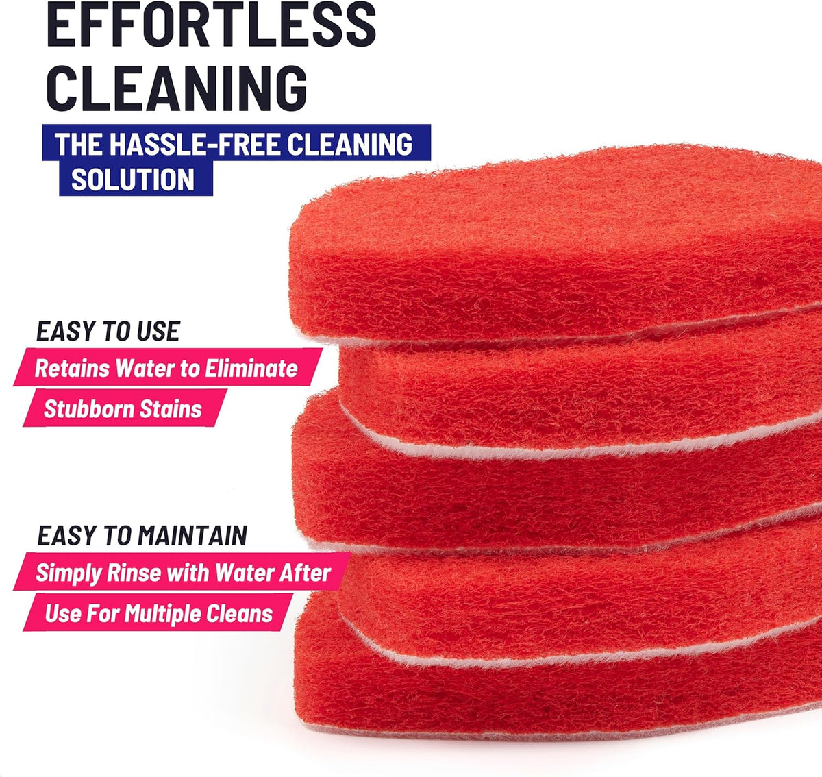 Replacement Scrubber Refill for Moku Home Extendable Tub Tile Shower Brush for Cleaning Non-Scratch