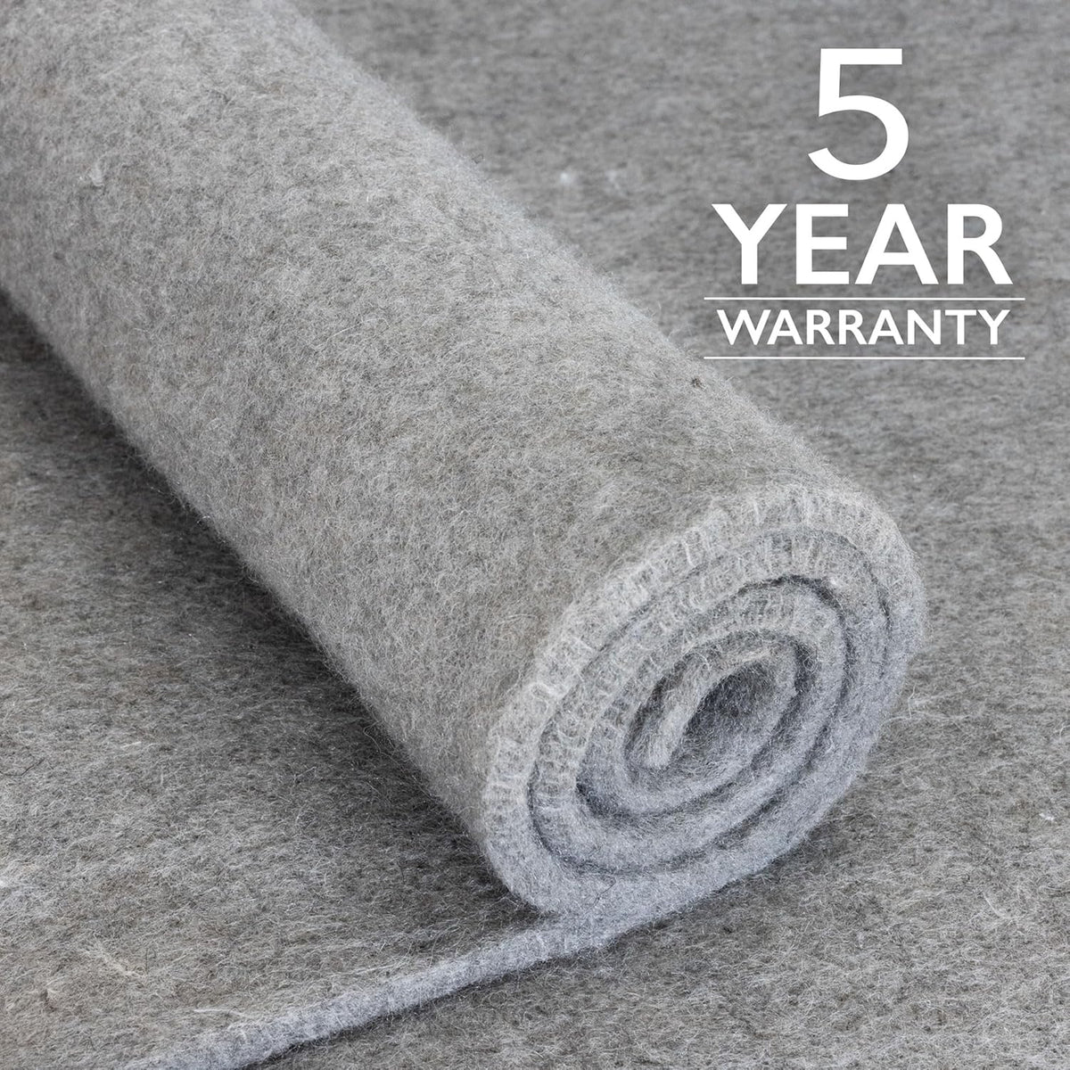 RUGPADUSA - Eco-Plush - 9' Round - 1/4" Thick - 100% Felt - Premium Cushioned Rug Pad - Available