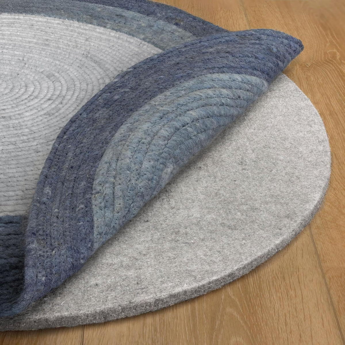 RUGPADUSA - Eco-Plush - 8' Round - 1/2" Thick - 100% Felt - Luxurious Cushioned Rug Pad - Available