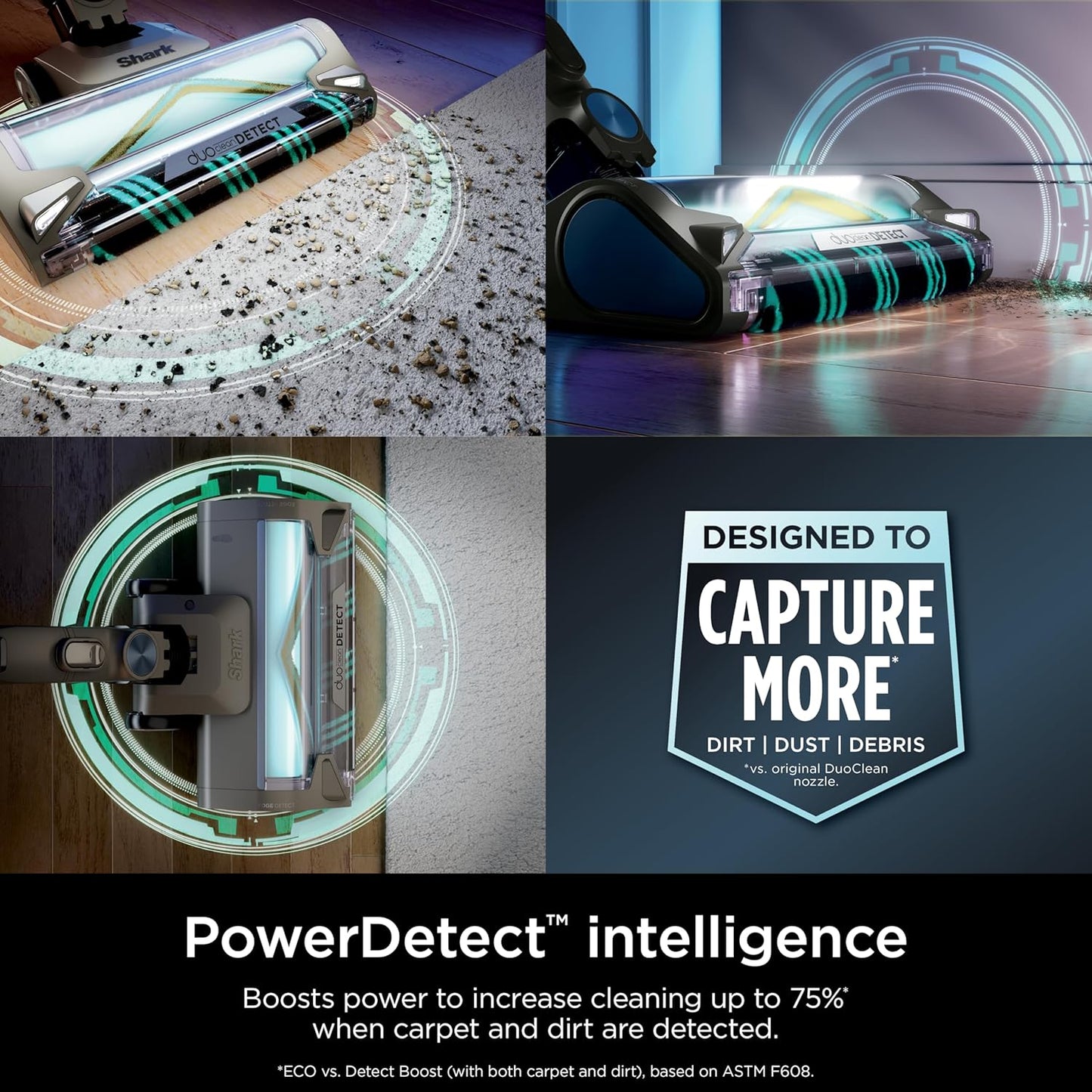 Shark PowerDetect Cordless Stick Vacuum, Powerful Suction, HEPA Filtration, Carpet & Hard Floor