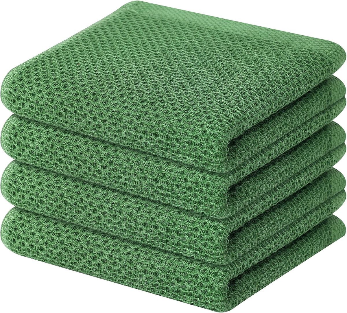 Homaxy 100% Cotton Waffle Weave Kitchen Dish Towels, Ultra Soft Absorbent Quick Drying Cleaning