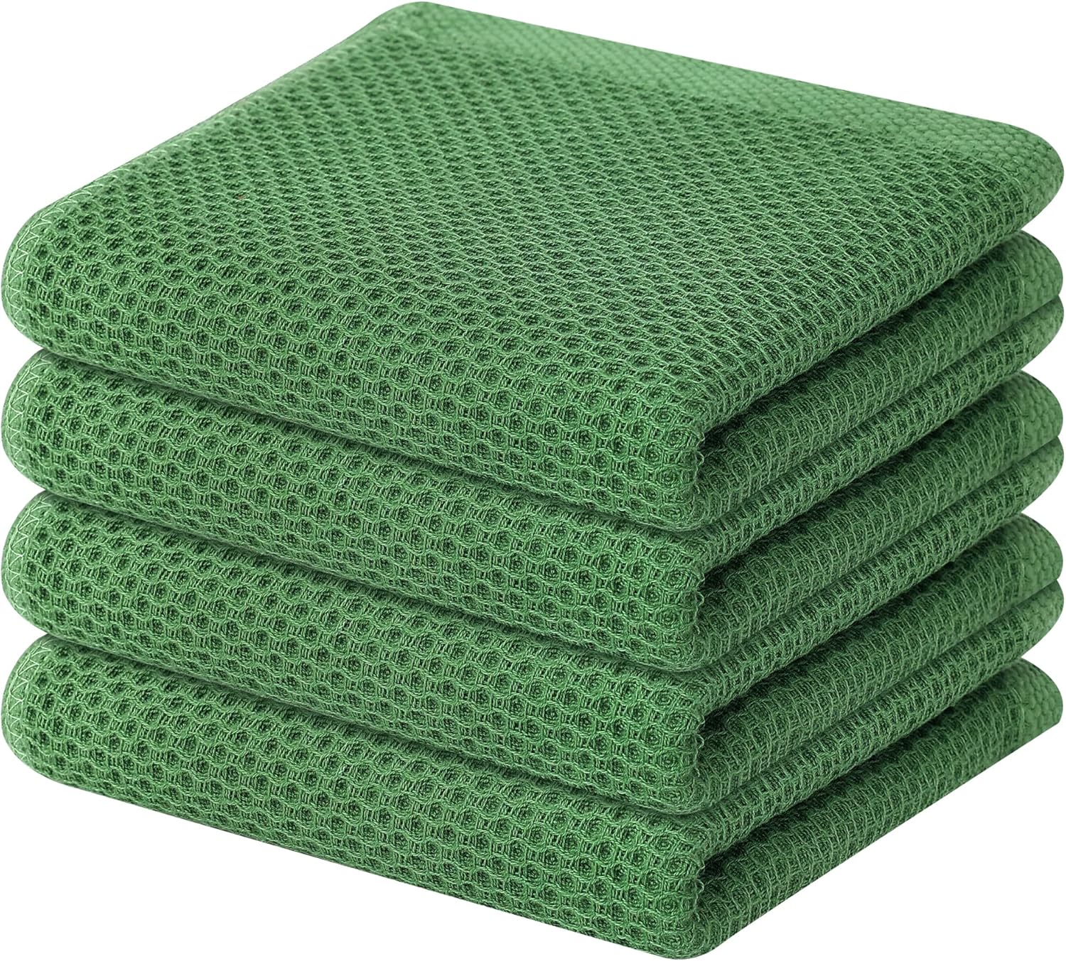 Homaxy 100% Cotton Waffle Weave Kitchen Dish Towels, Ultra Soft Absorbent Quick Drying Cleaning