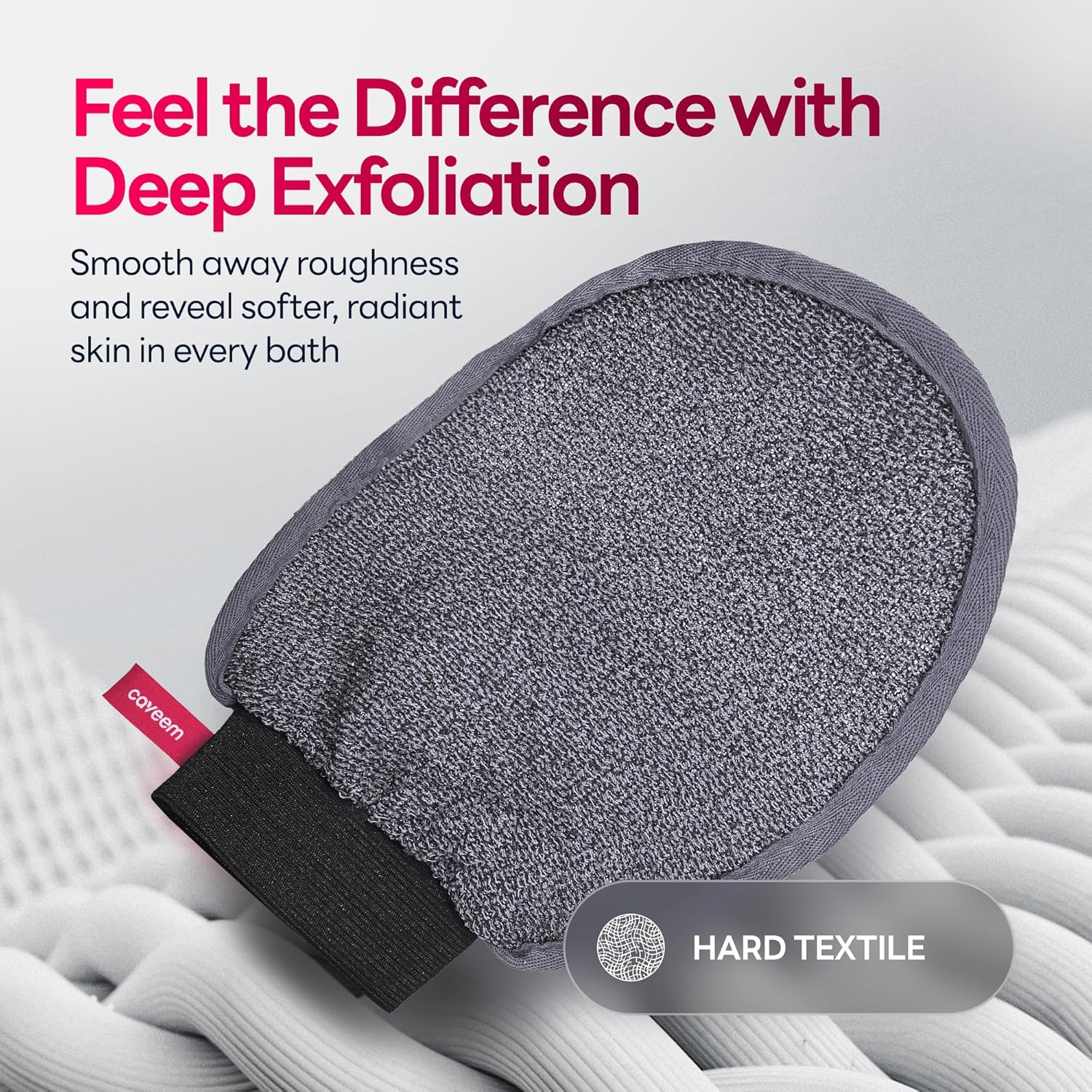 Exfoliating Mitt, Body Scrubber for Deep Exfoliation, Korean Scrub Mitt, Turkish Body Exfoliator
