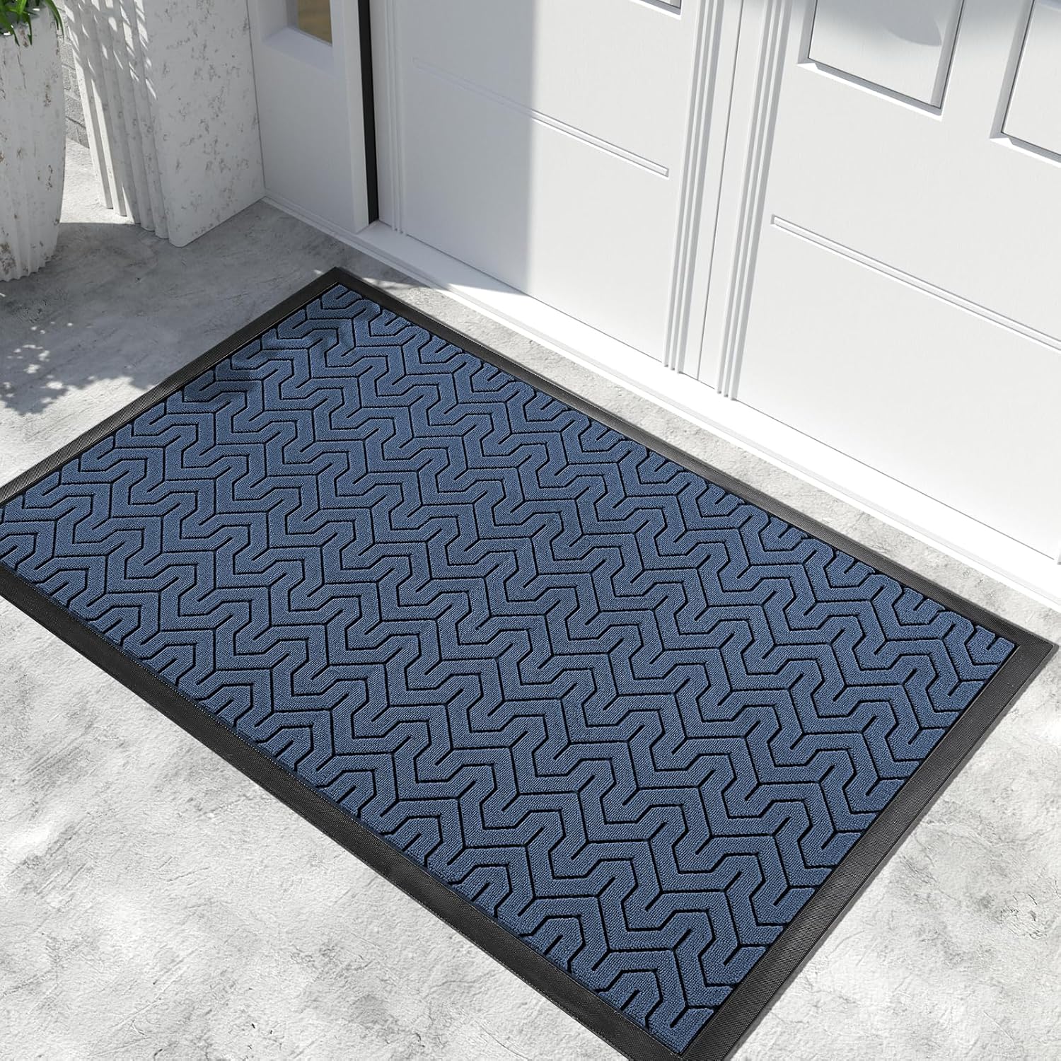 Yimobra Extra Large Door Mat Outside Entrance 60x32, Waterproof Heavy Duty Outdoor Mats for Front
