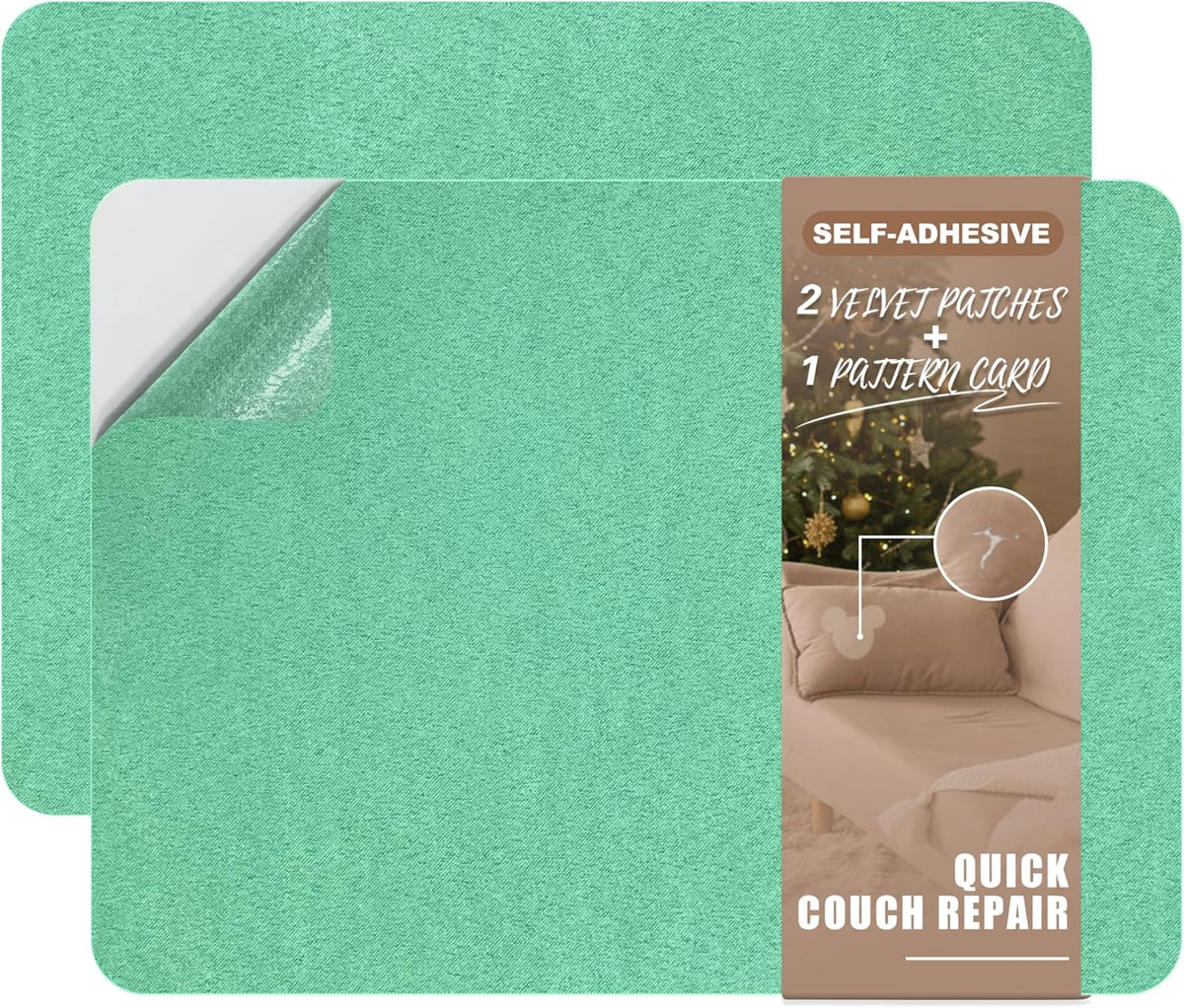 Azobur Fabric Couch Repair Patch 8.3 x 11 inches,Self-Adhesive Fabric Repair Patch for