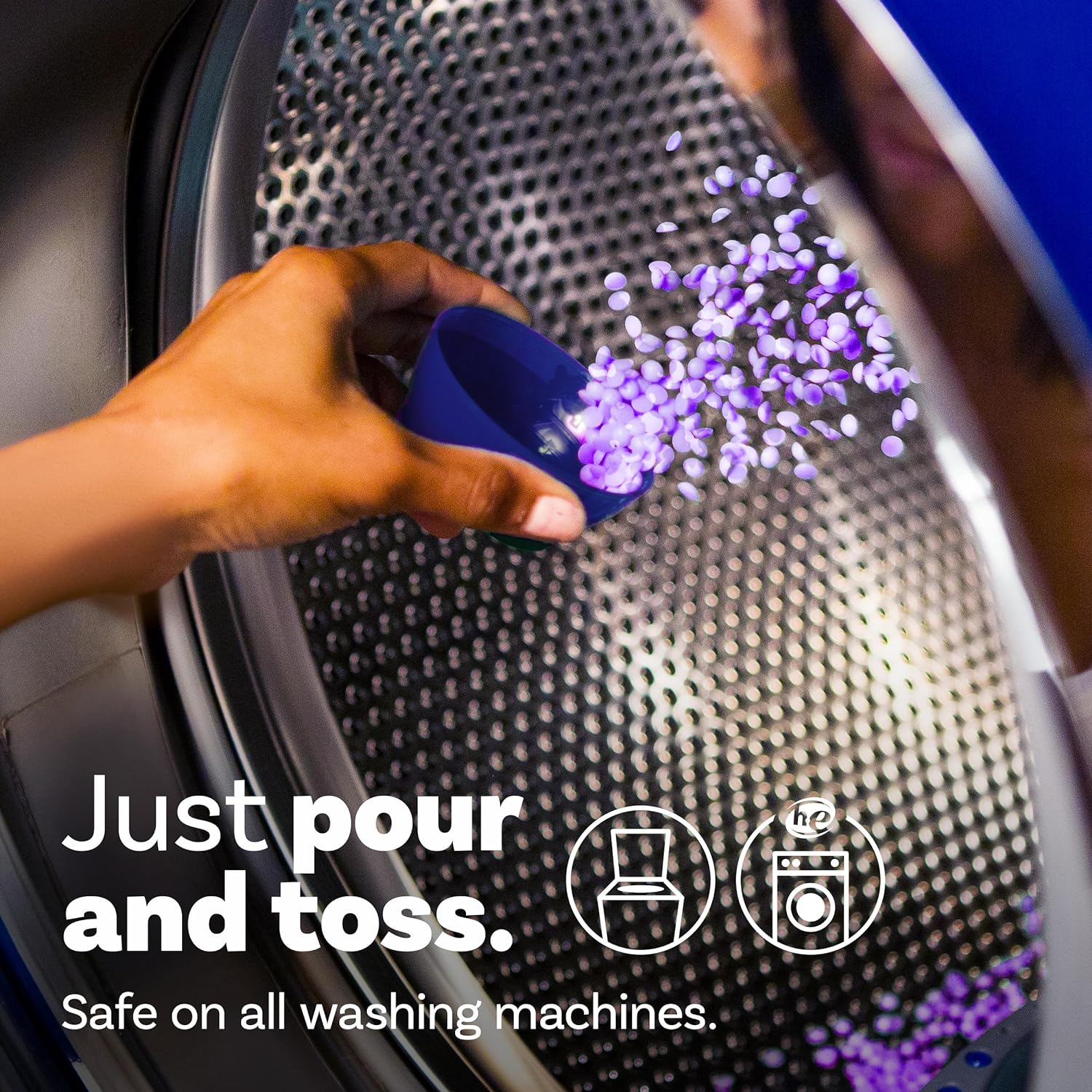 Downy Infusions In Wash Scent Booster Beads, CALM, Soothing Lavender and Vanilla Bean 24 oz