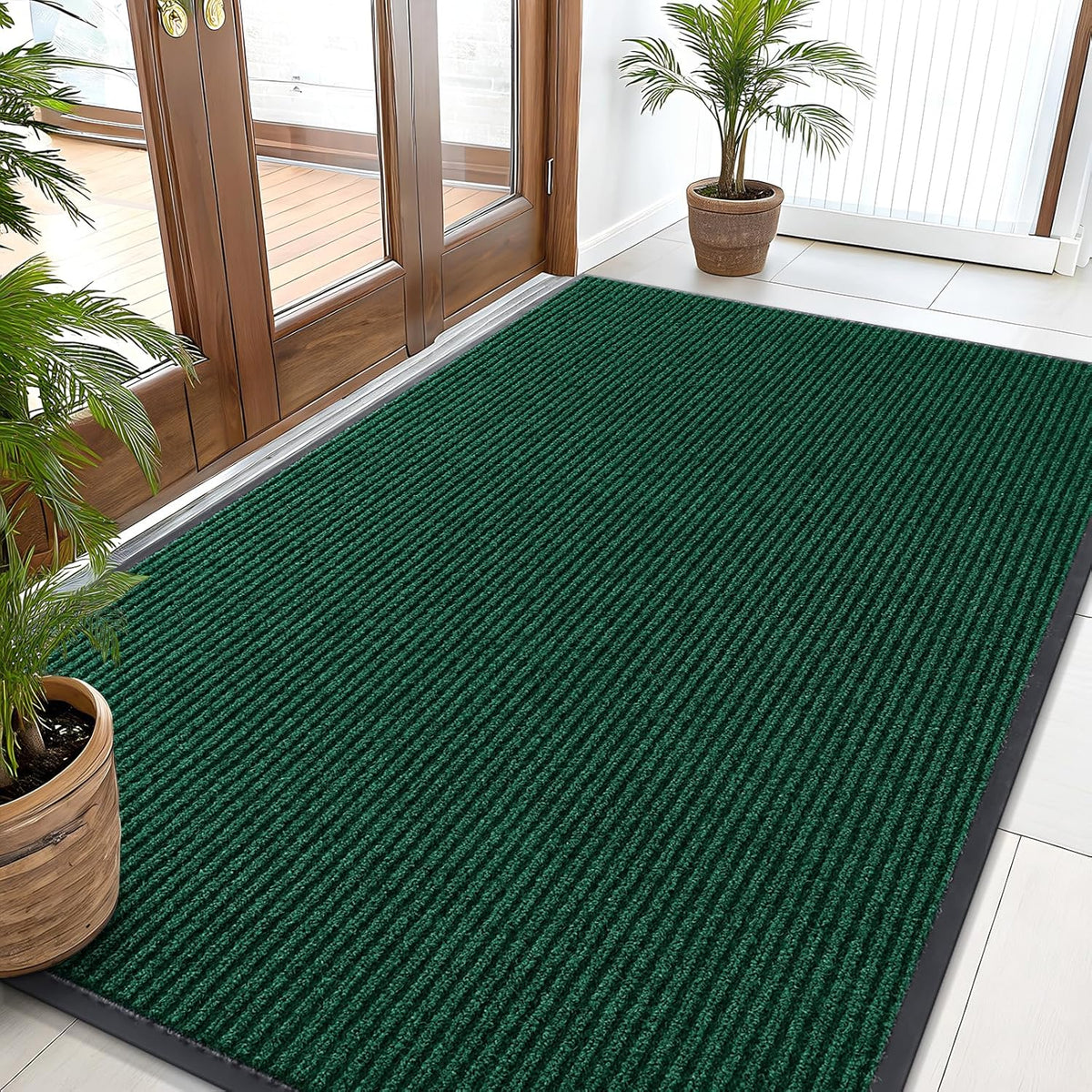 OLANLY Front Door Mat Indoor Outdoor Entrance, Waterproof Heavy Duty Doormat, Fade Resistant, Low