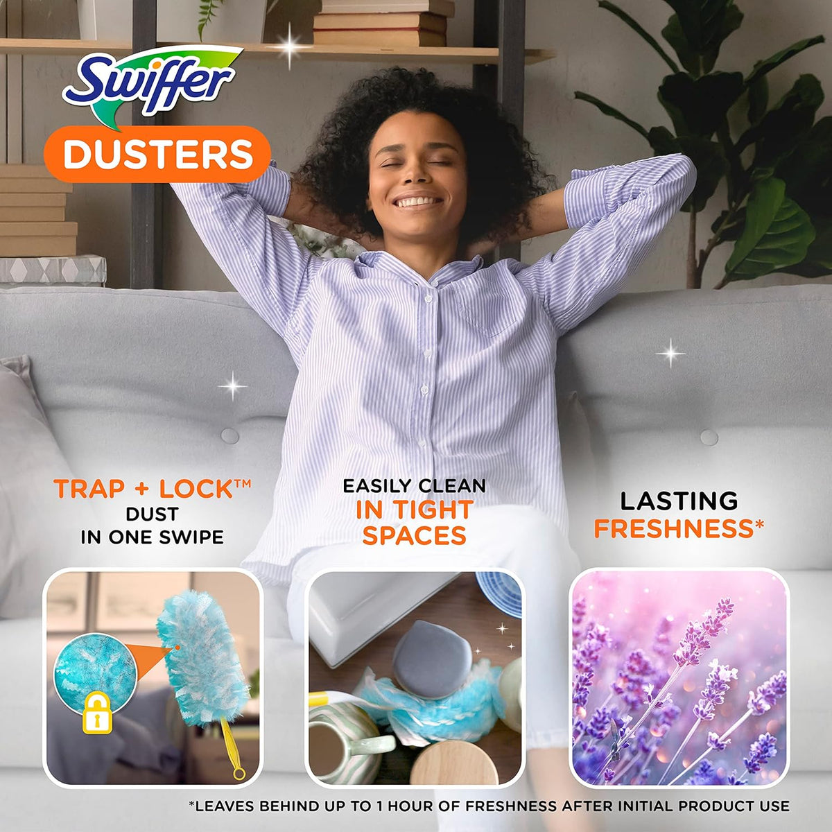 Swiffer Dusters Refill for Cleaning, Feather & Microfiber Duster Disposable Alternative, for