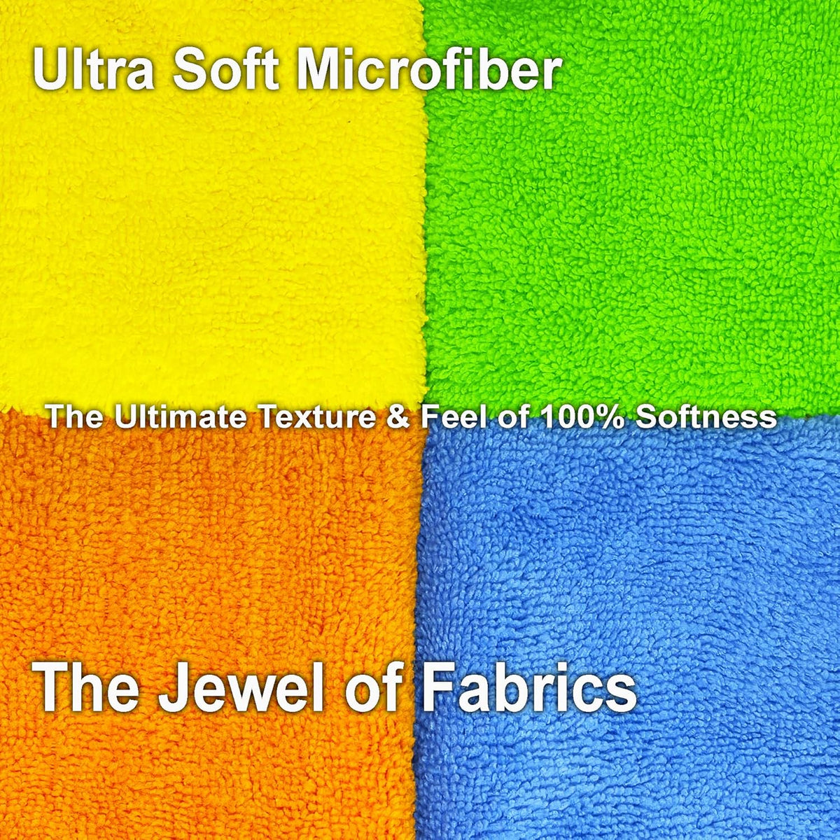 Microfiber Cleaning Cloths - 36 Pack, 16x16 Reusable, Lint-Free, Highly Absorbent Towels for Home