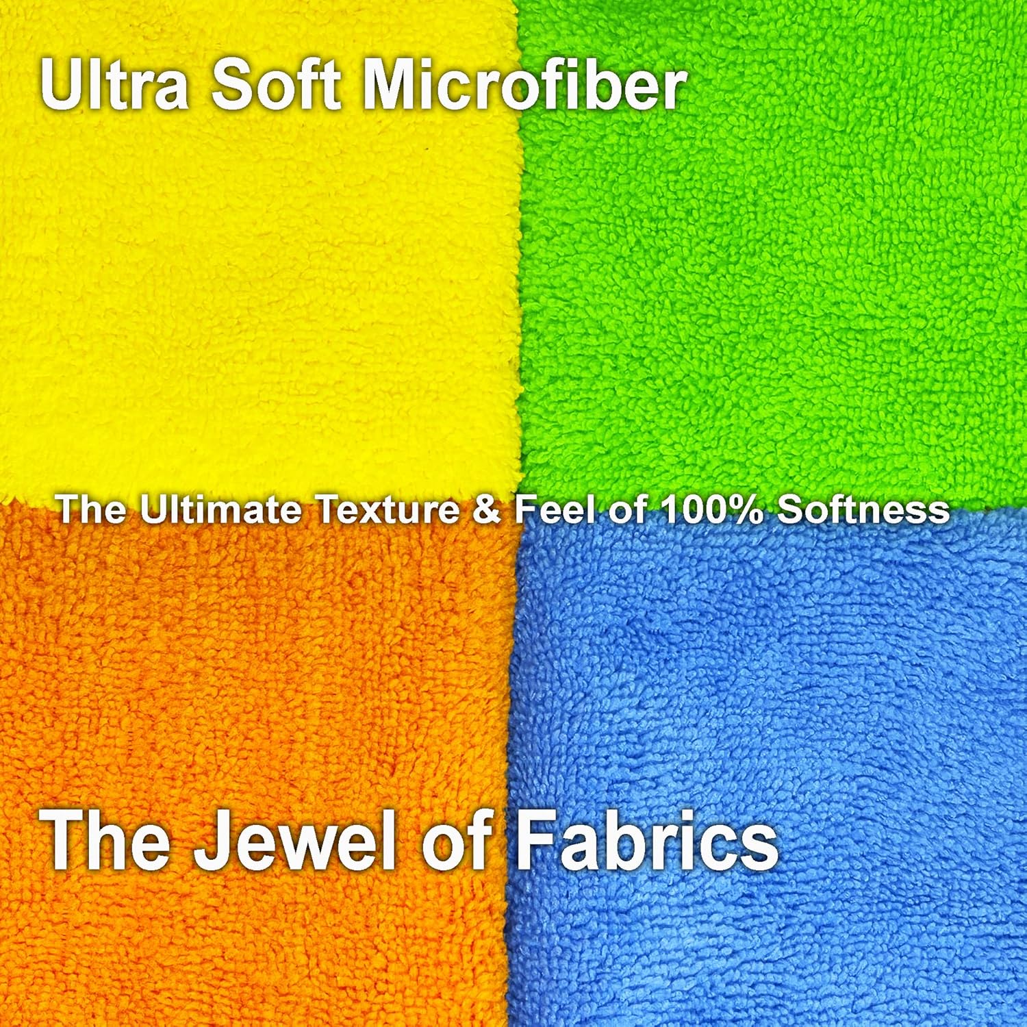Microfiber Cleaning Cloths - 36 Pack, 16x16 Reusable, Lint-Free, Highly Absorbent Towels for Home