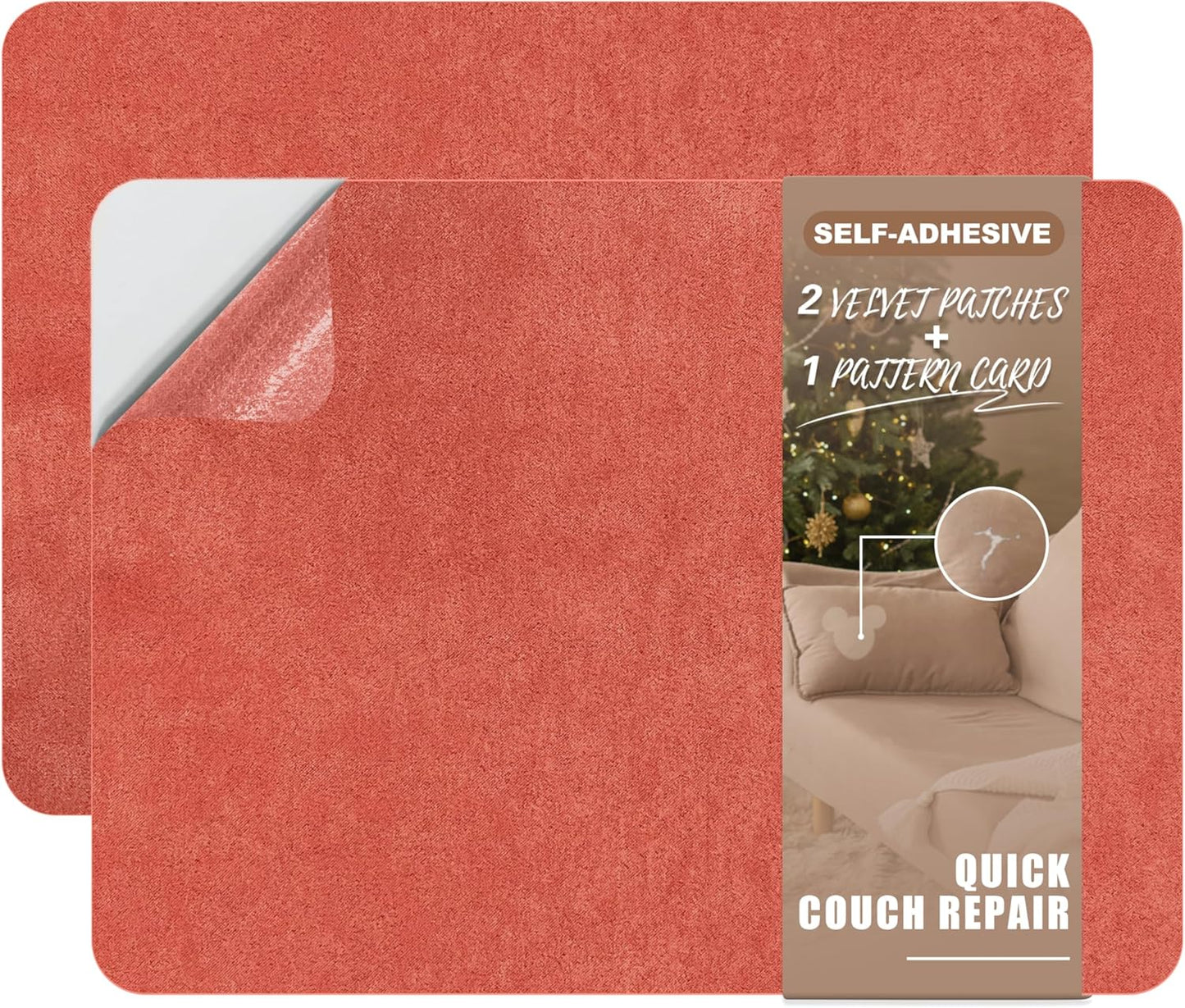 Azobur Fabric Couch Repair Patch 8.3 x 11 inches,Self-Adhesive Fabric Repair Patch for