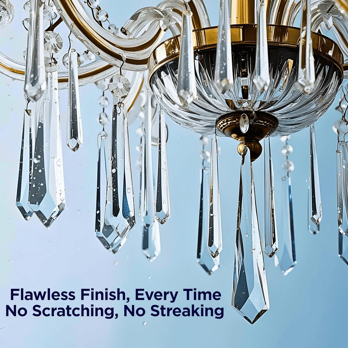 Sparkle Plenty Chandelier Cleaner Drip Dry Spray No Wipe - Dust Remover & Streak Free Glass Cleaner