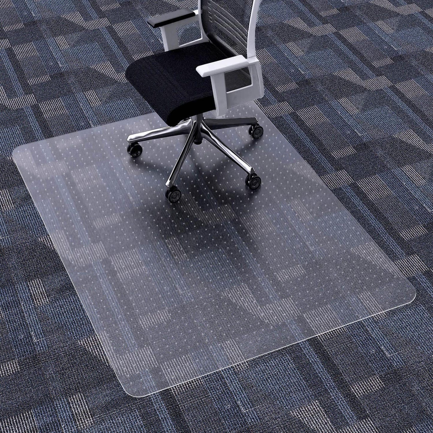 FuturHydro Office Chair Mat for Low Pile Carpet, 48" x 36" Clear Computer Desk Chair Mats for