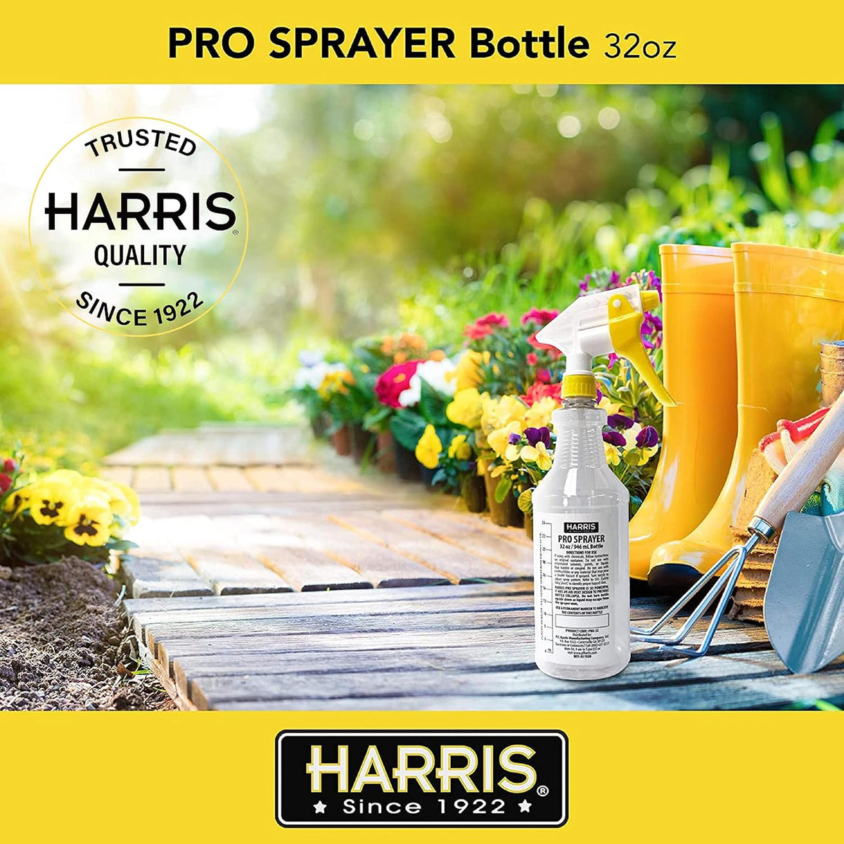 HARRIS+FAMOUS+ROACH+TABLETS HARRIS Professional Spray Bottle 32oz (3-Pack), Clear – view 5