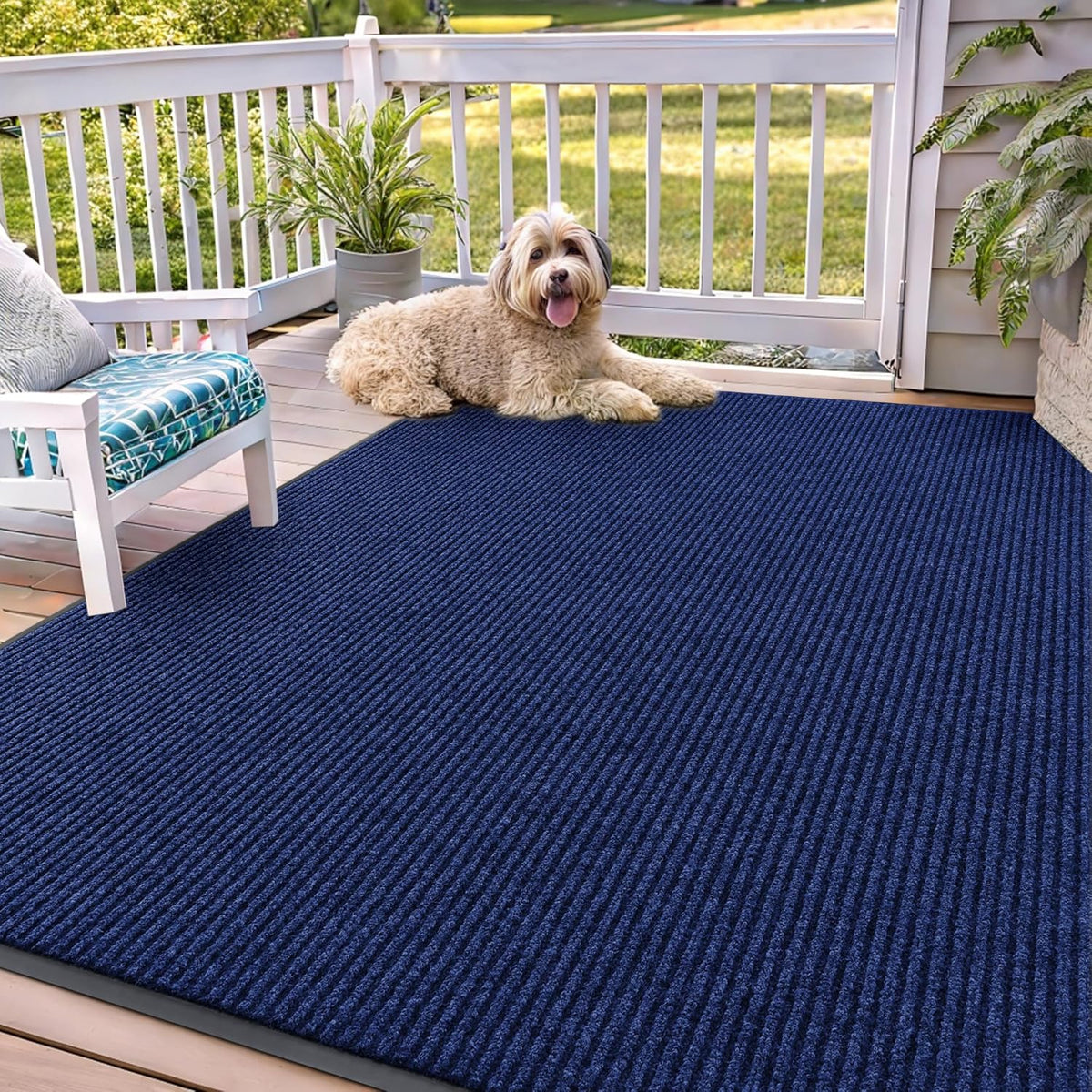 OLANLY Front Door Mat Indoor Outdoor Entrance, Waterproof Heavy Duty Doormat, Fade Resistant, Low