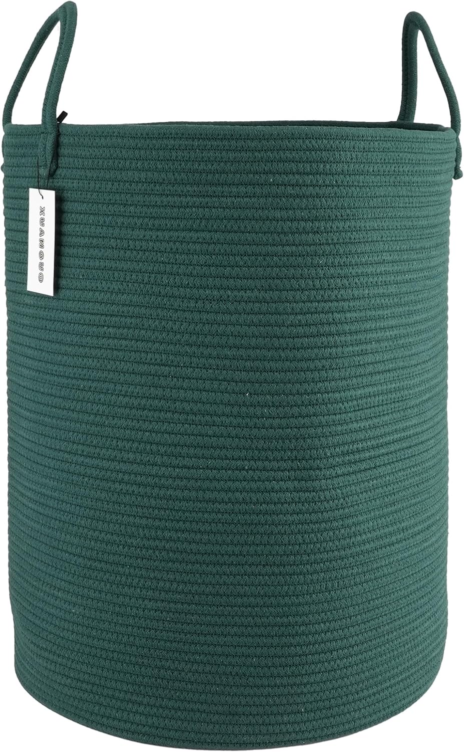 Cotton Rope Laundry Basket Hamper for Clothes Woven Storage Basket for Living Room Bedroom Boho
