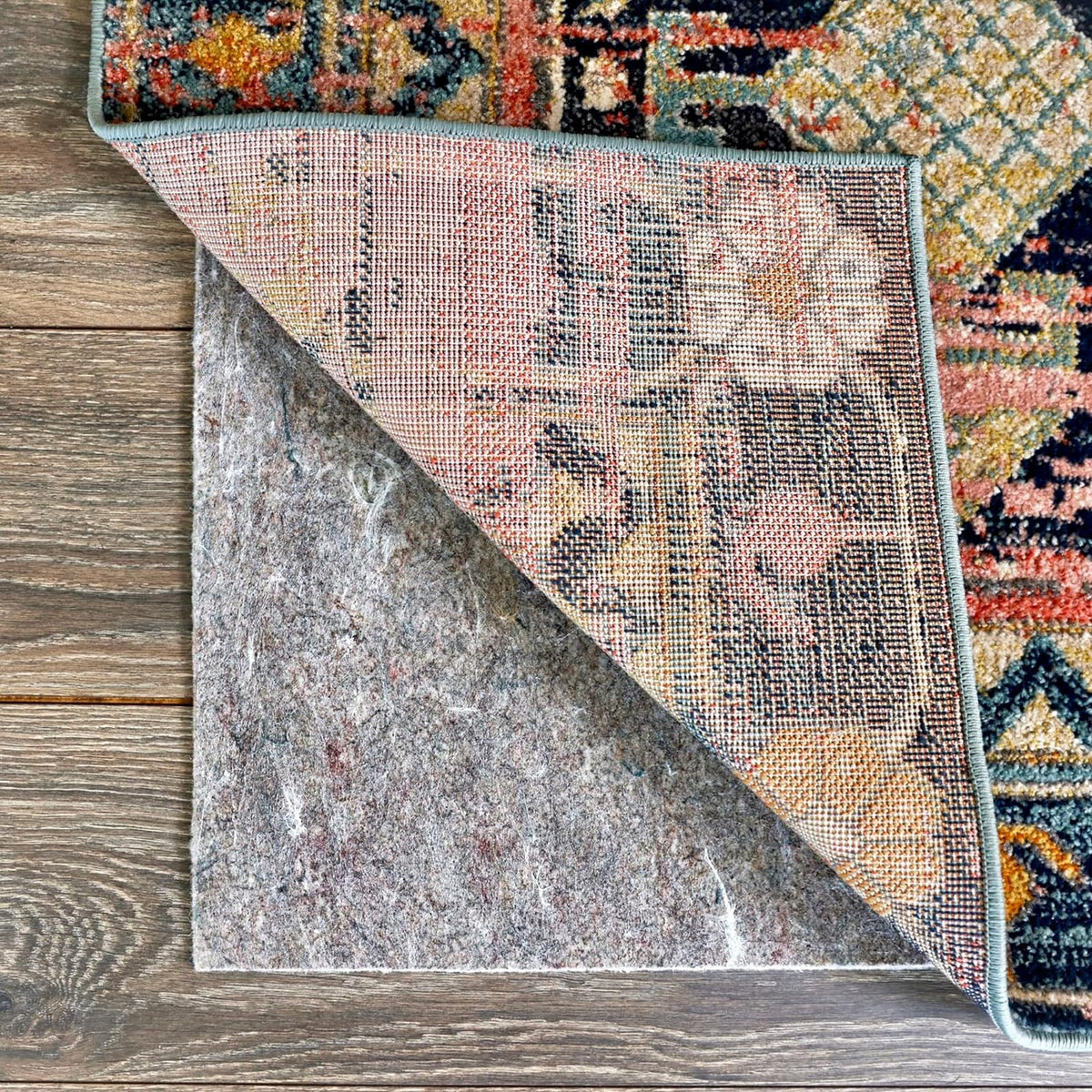 RUGPADUSA - Dual Surface - 4'x6' - 1/8" Thick - Felt + Rubber - Non-Slip Backing Rug Pad - Adds