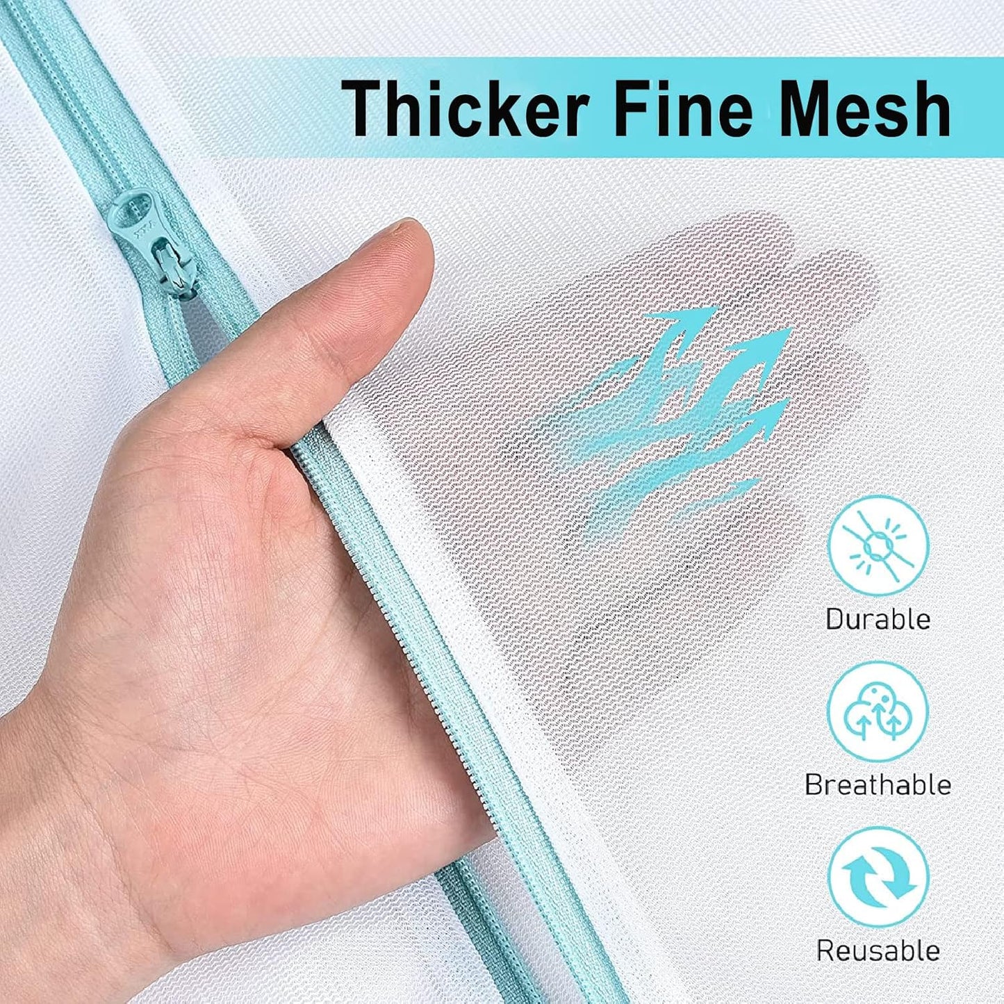 OTraki Mesh Washing Bags for Laundry 2 Pack 16 x 20 Inch Medium Mesh Bag Laundry Washer Delicates
