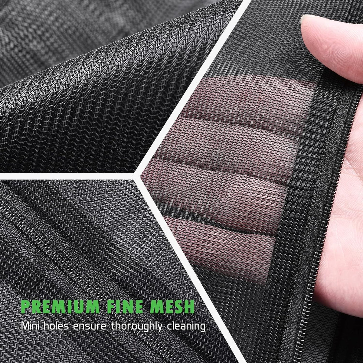 2 Pack Mesh Laundry Bags 24 x 32 inch Laundry Garment Bag Mesh Large Lingerie Wash Bags Zippered