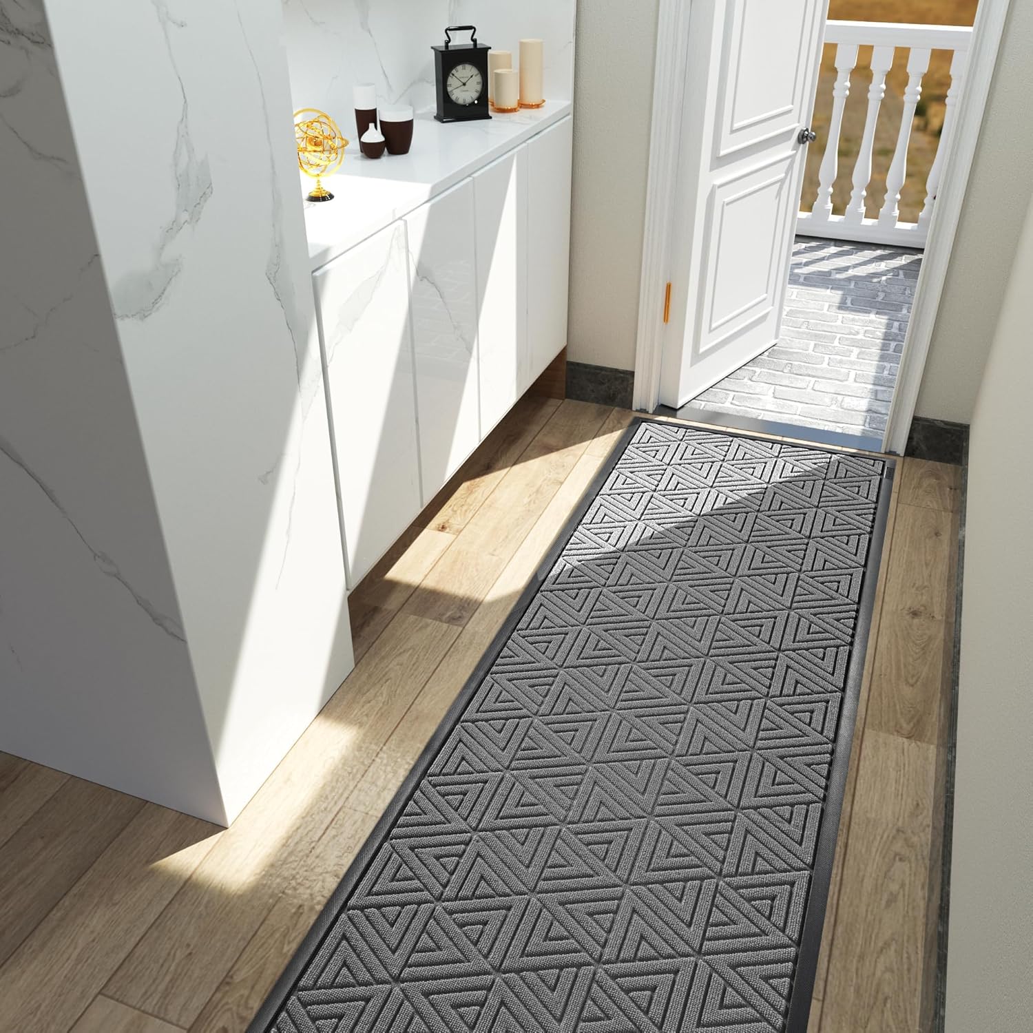 Yimobra Front Door Mat Outside Entrance 72 x 24, Waterproof and Washable Outdoor Mat, Non Slip