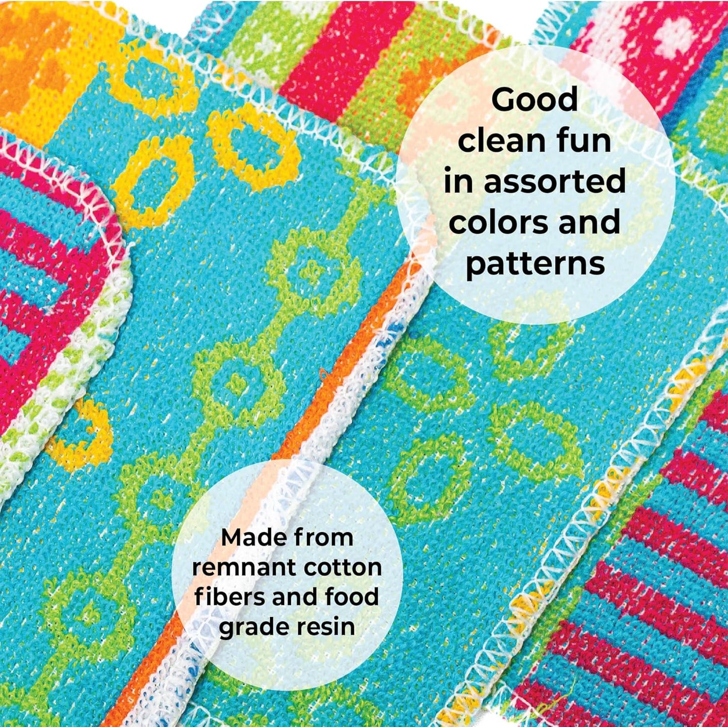 Skoy Scrub, 1-Piece Reusable, Non-Scratching Dish Scrubber for Kitchen and Household Cleaning