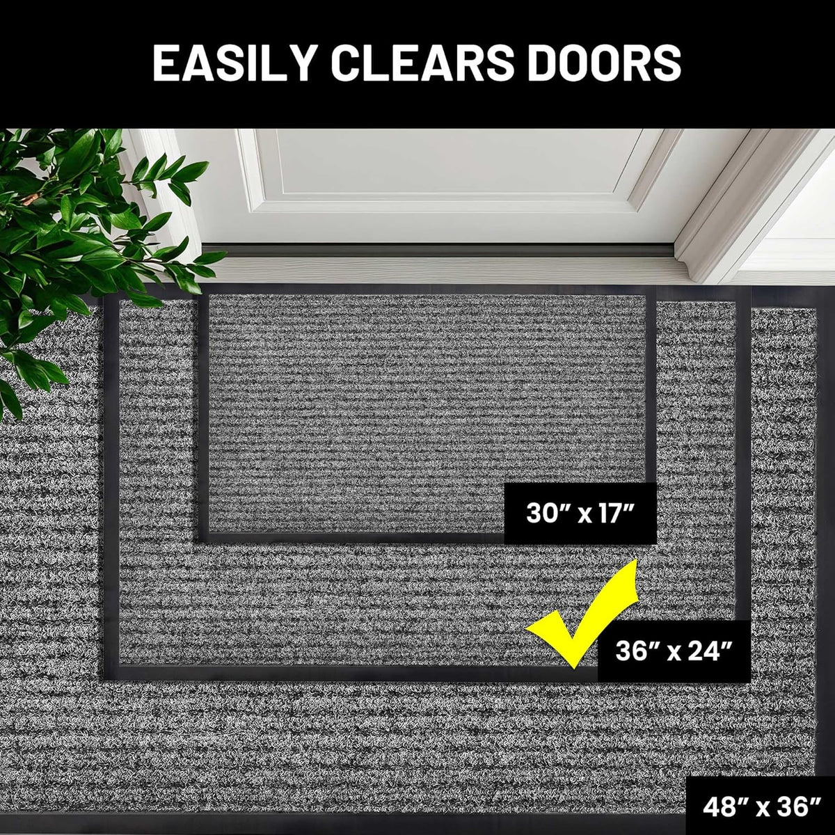 Sierra Concepts Front Door Mat Welcome Floor Mats - Entryway Indoor Outdoor Entrance Doormat
