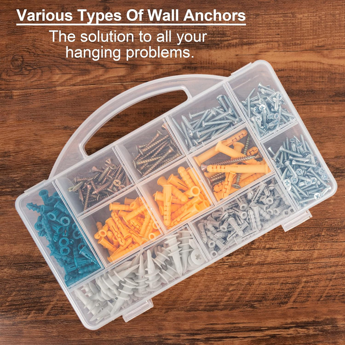 KURUI 510Pcs Wall Hanging Kit with Anchors and Screws, Picture Hanging Kit for Wall Decor Art