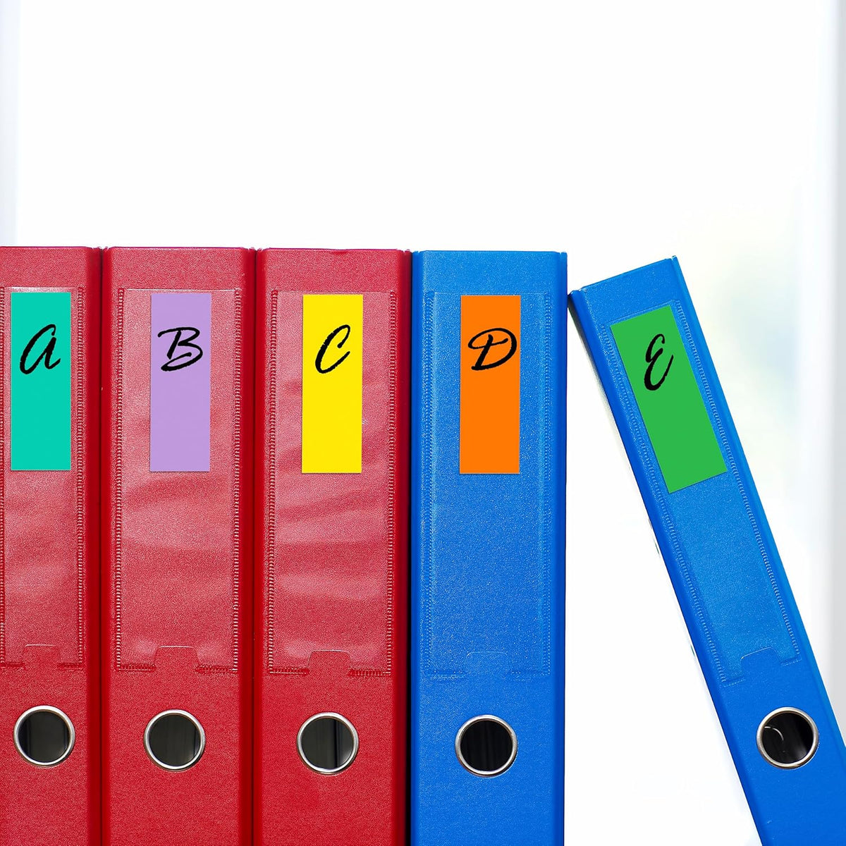 Rectangular Colored Label Stickers,1.57 x 0.75 Inch Color Coding Label,12 Colors Self-Adhesive