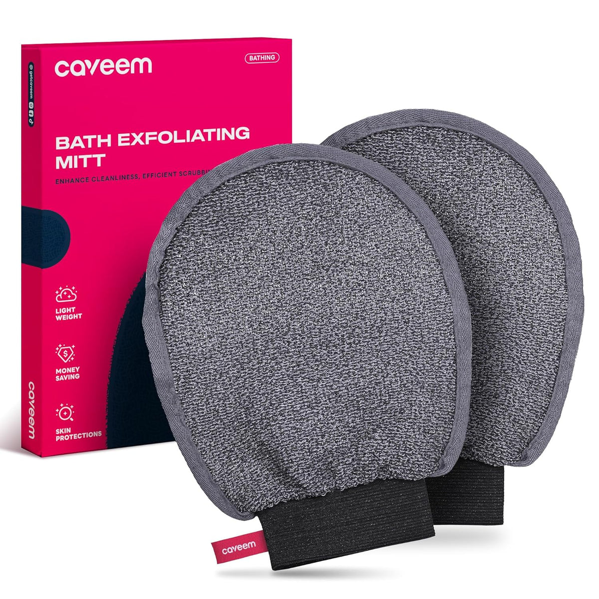 Exfoliating Mitt, Body Scrubber for Deep Exfoliation, Korean Scrub Mitt, Turkish Body Exfoliator