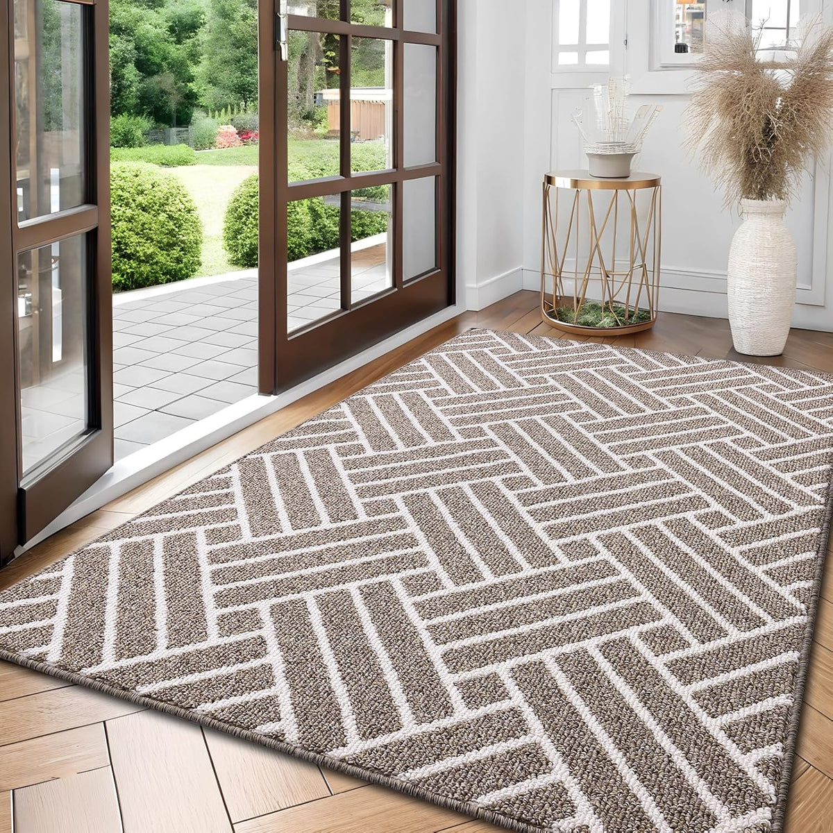 OLANLY Large Indoor Door Mat, 59x35 Inch, Dirt Resistant and Absorbent, Non-Slip Rubber Backing