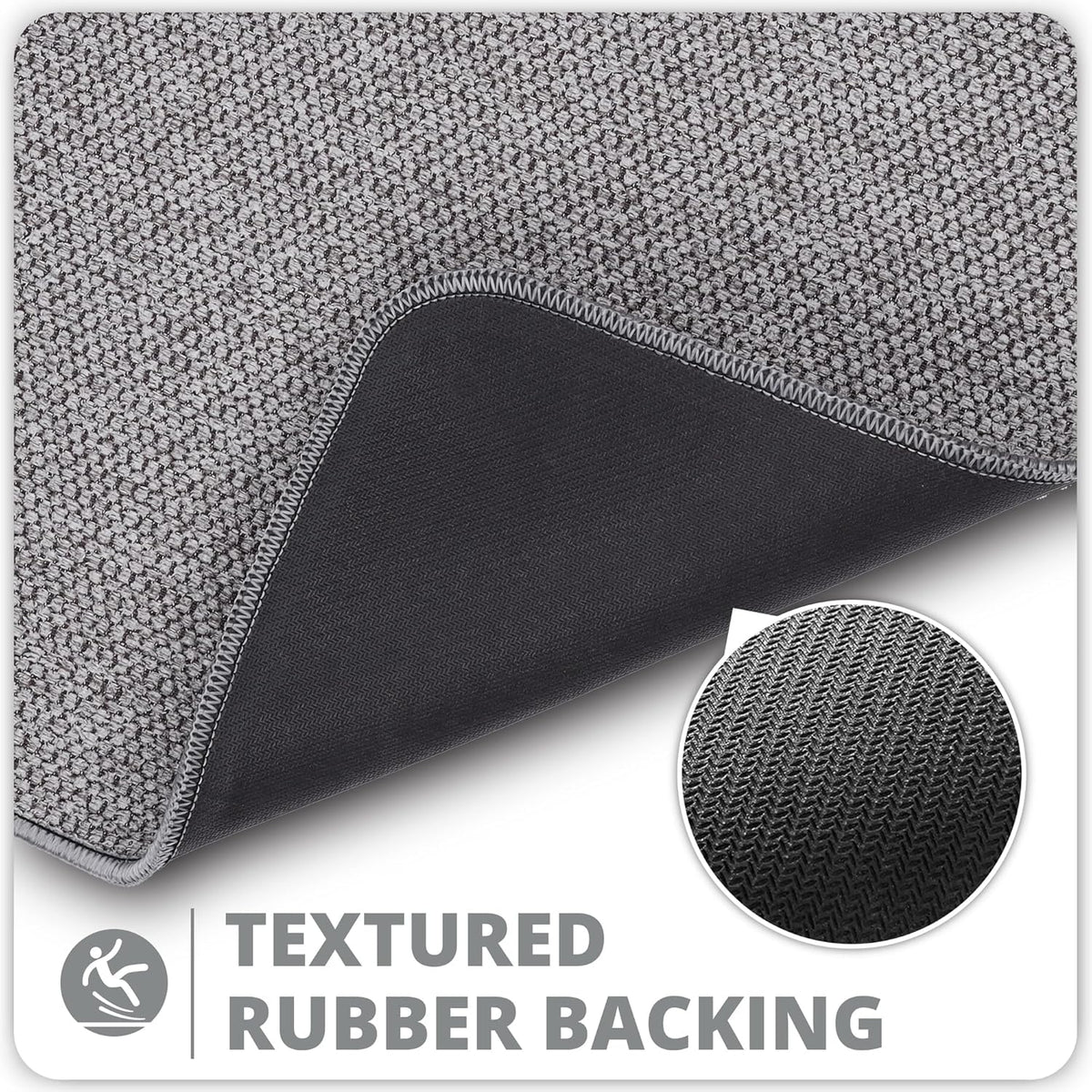 Bath Mat,Ultra Thin Bathroom Rugs,Rubber Bath Mats for Bathroom,No Slip Bath Rugs,Quick Dry,Machine