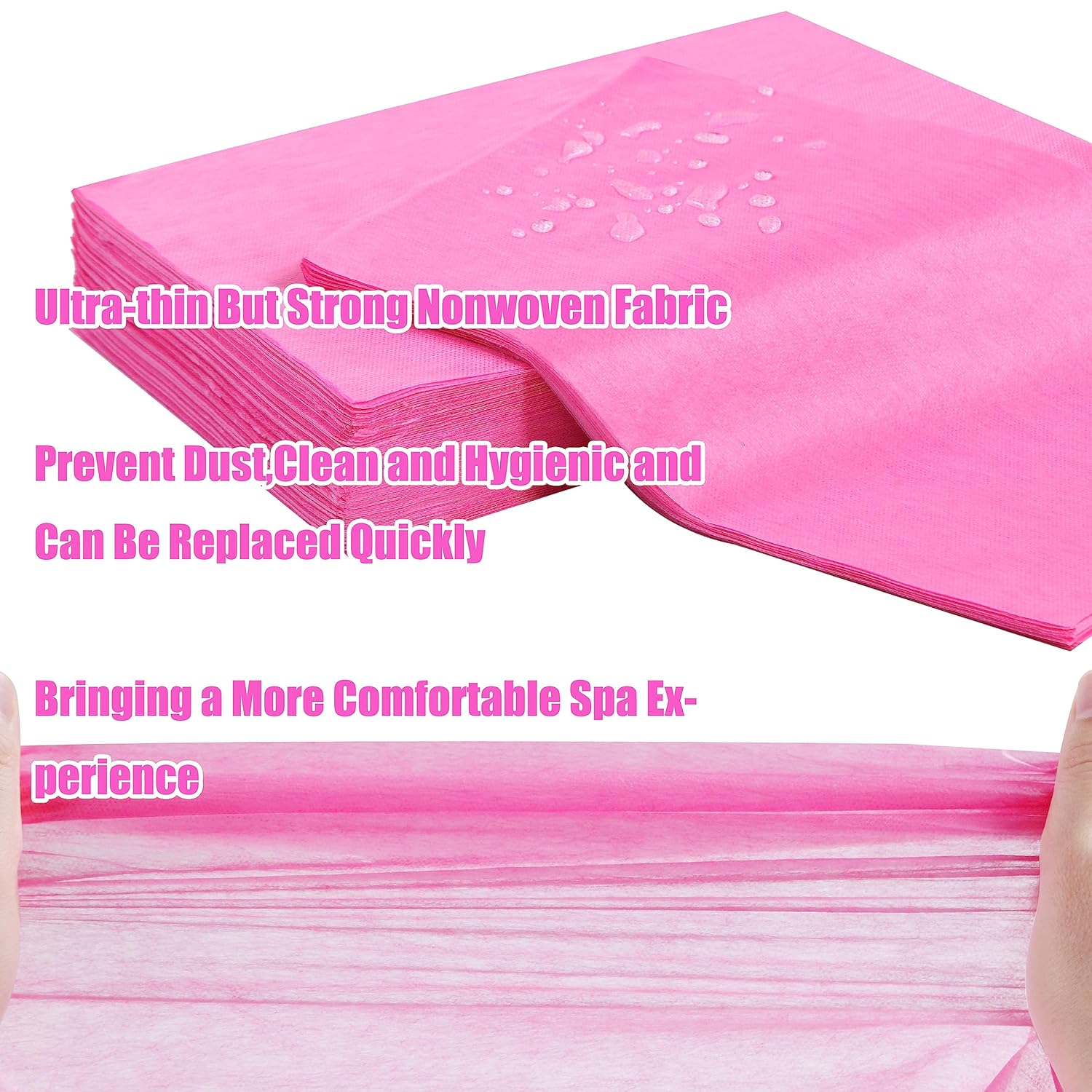 Disposable Bed Sheets for Massage Table 200 Pcs 31" x 71" Waterproof Massage Table Sheets Soft Non
