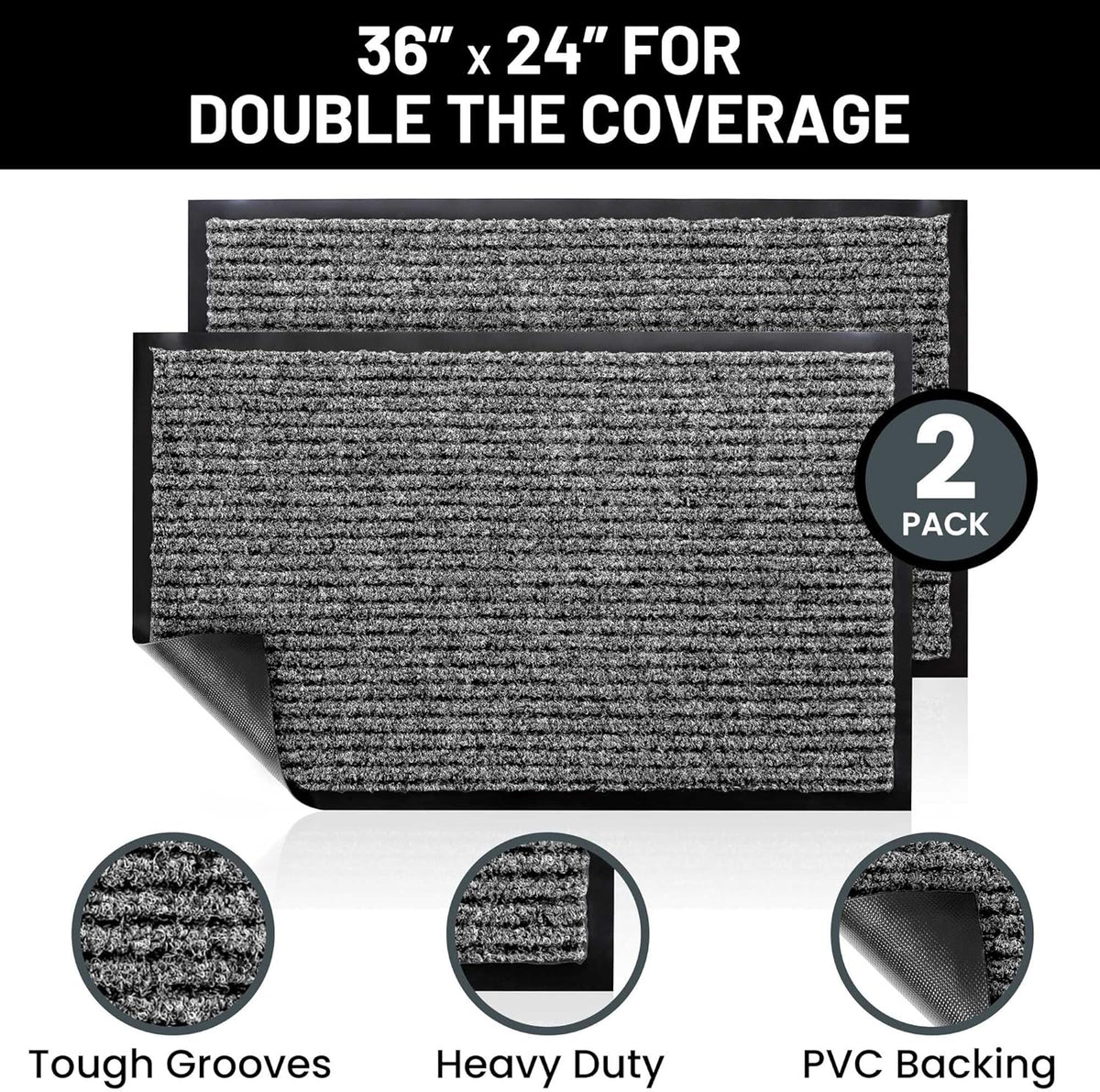 Sierra Concepts Front Door Mat Welcome Floor Mats - Entryway Indoor Outdoor Entrance Doormat