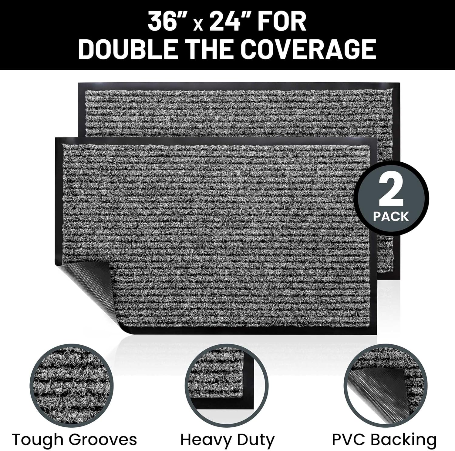 Sierra Concepts Front Door Mat Welcome Floor Mats - Entryway Indoor Outdoor Entrance Doormat