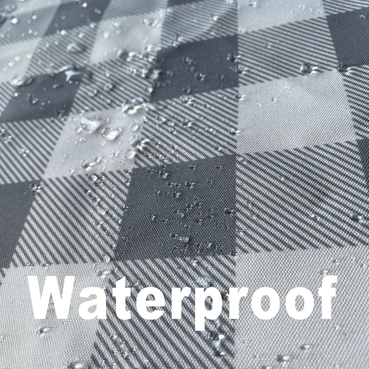 Waterproof Plaid Tablecloth Fabric - Oblong 52x70 Inch Classic Buffalo Tartan Table Cloth for