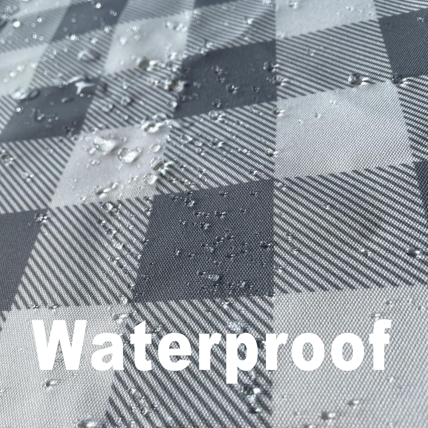Waterproof Plaid Tablecloth Fabric - Oblong 52x70 Inch Classic Buffalo Tartan Table Cloth for