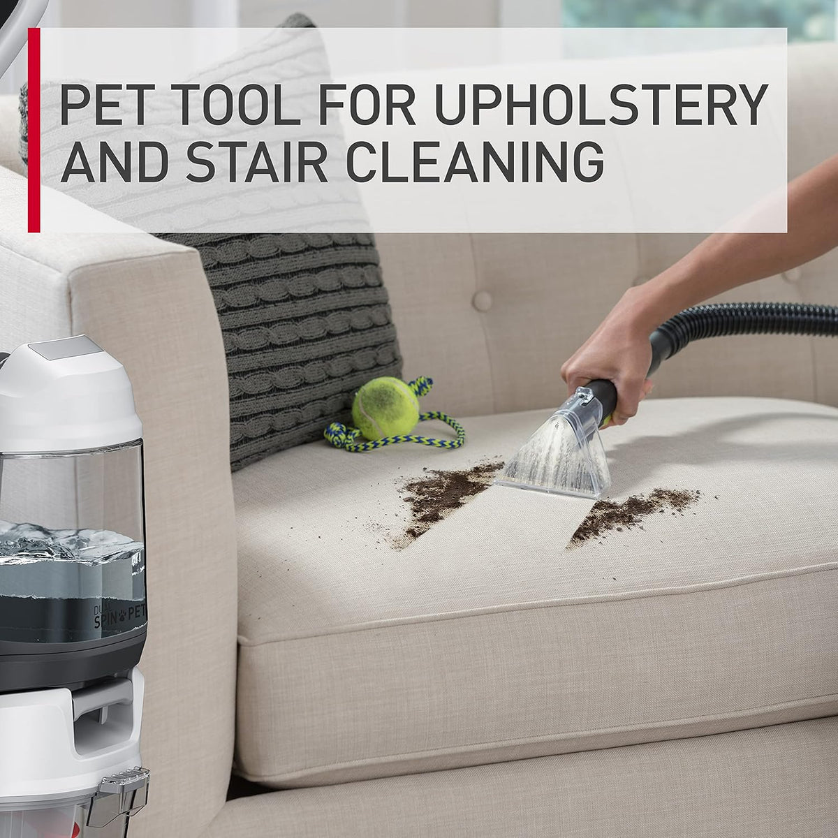 Hoover Dual Spin Pet+ Upright Carpet Cleaner Machine, Carpet Shampooer Machine for Home and Pets