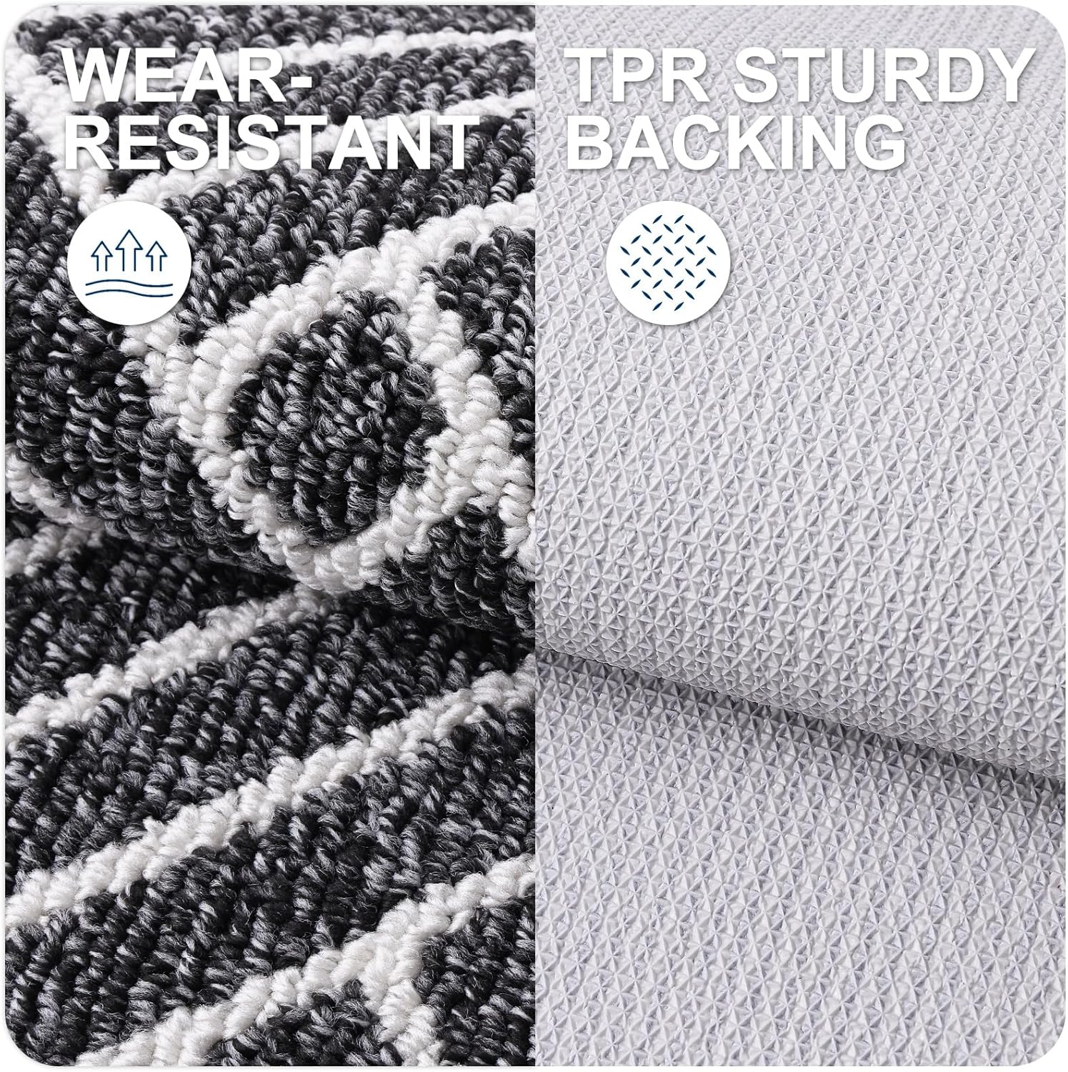 OLANLY Indoor Door Mat, 32x20 Inch, Dirt Resistant and Absorbent, Non-Slip Rubber Backing Floor