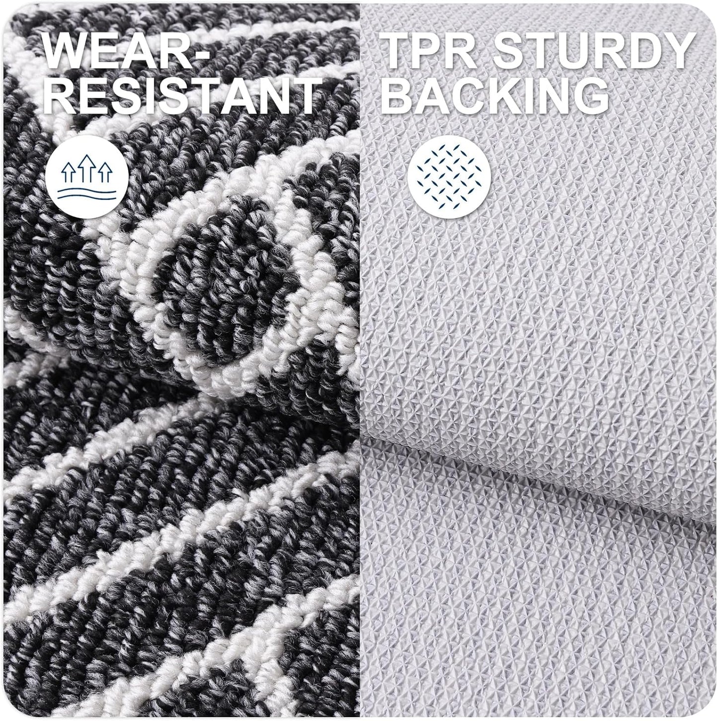 OLANLY Indoor Door Mat, 36x24 Inch, Dirt Resistant and Absorbent, Non-Slip Rubber Backing Floor