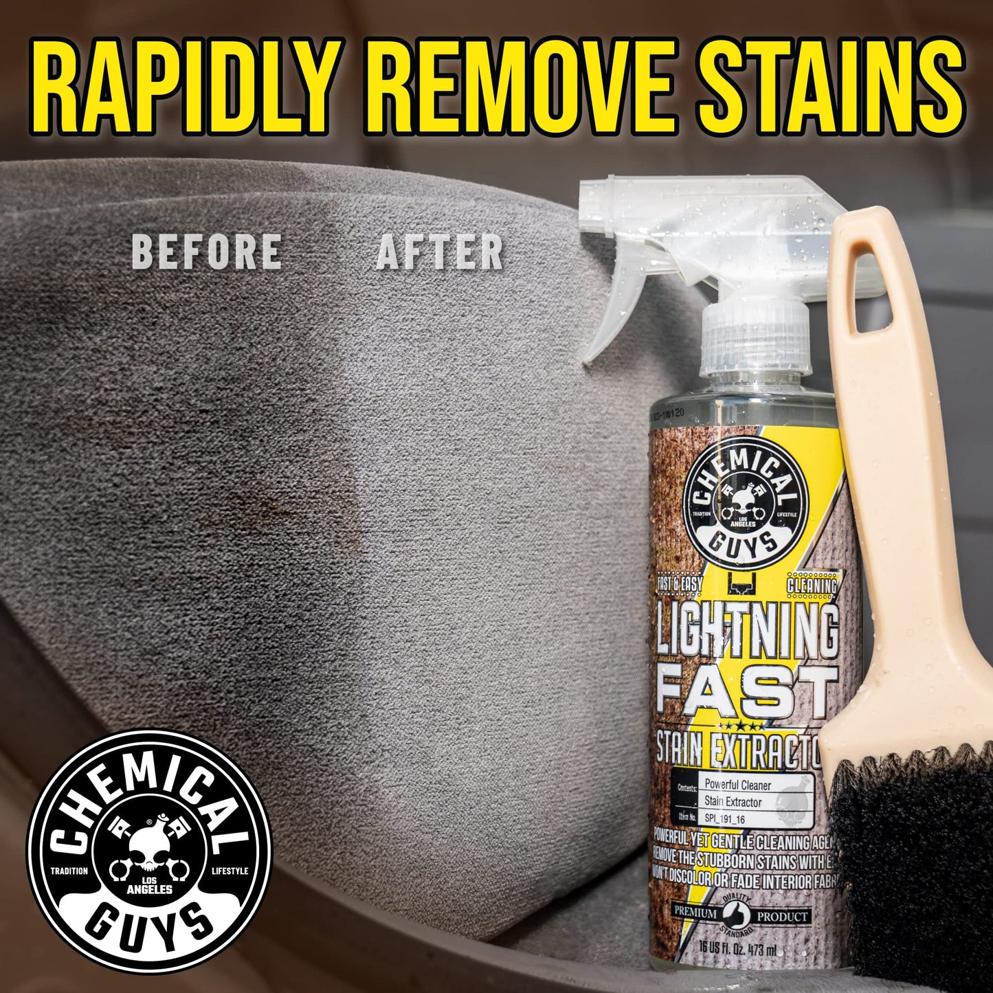 Chemical Guys, Lightning Fast Carpet & Upholstery Stain Extractor, 16 oz