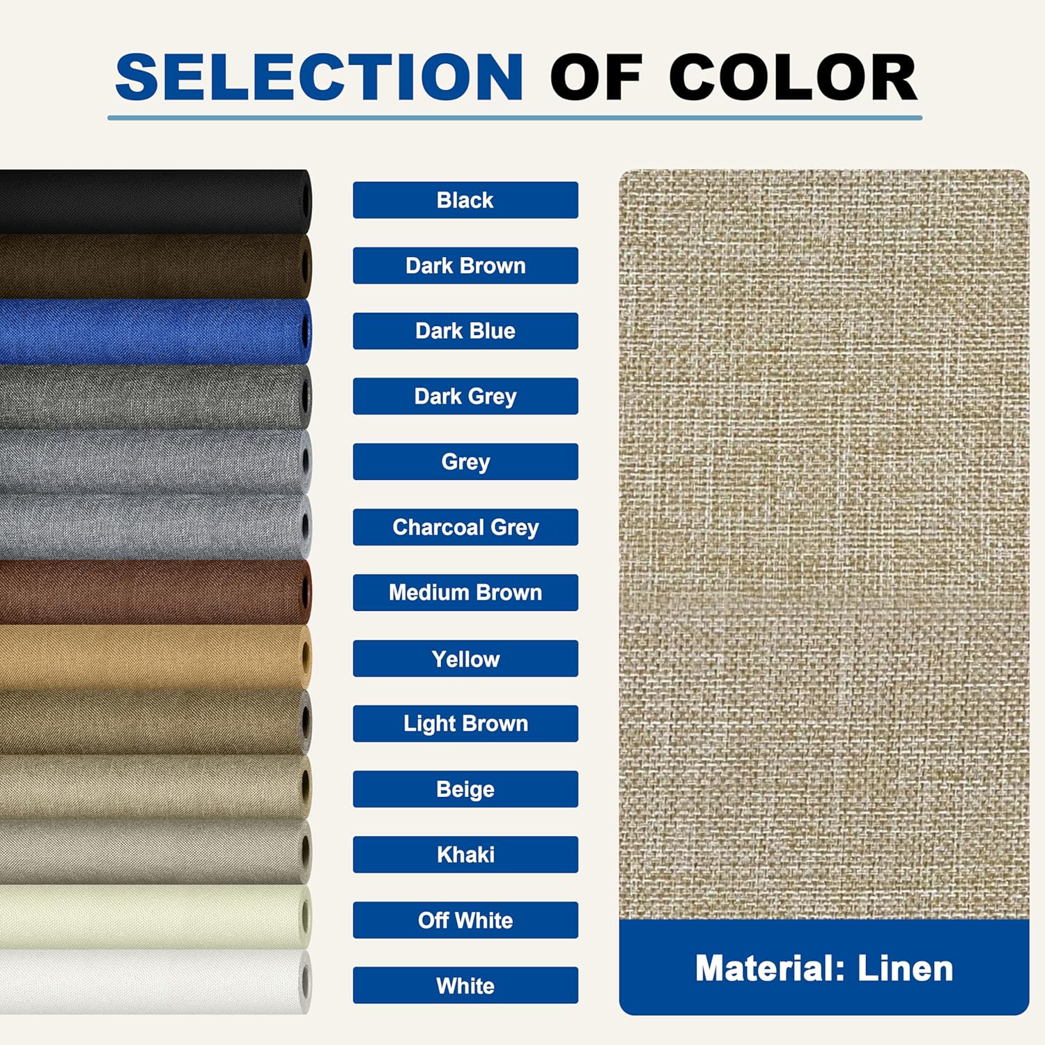 KING MOUNTAIN Linen Repair Patches, Self-Adhesive Fabric Patches, 4 X 63 inch Extra Size, Multi