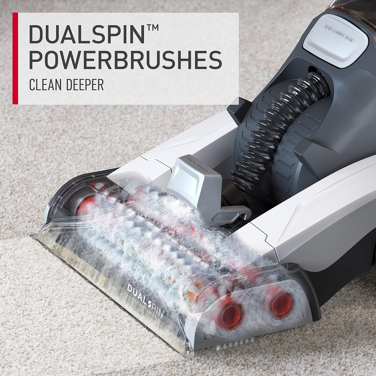 Hoover Dual Spin Pet+ Upright Carpet Cleaner Machine, Carpet Shampooer Machine for Home and Pets